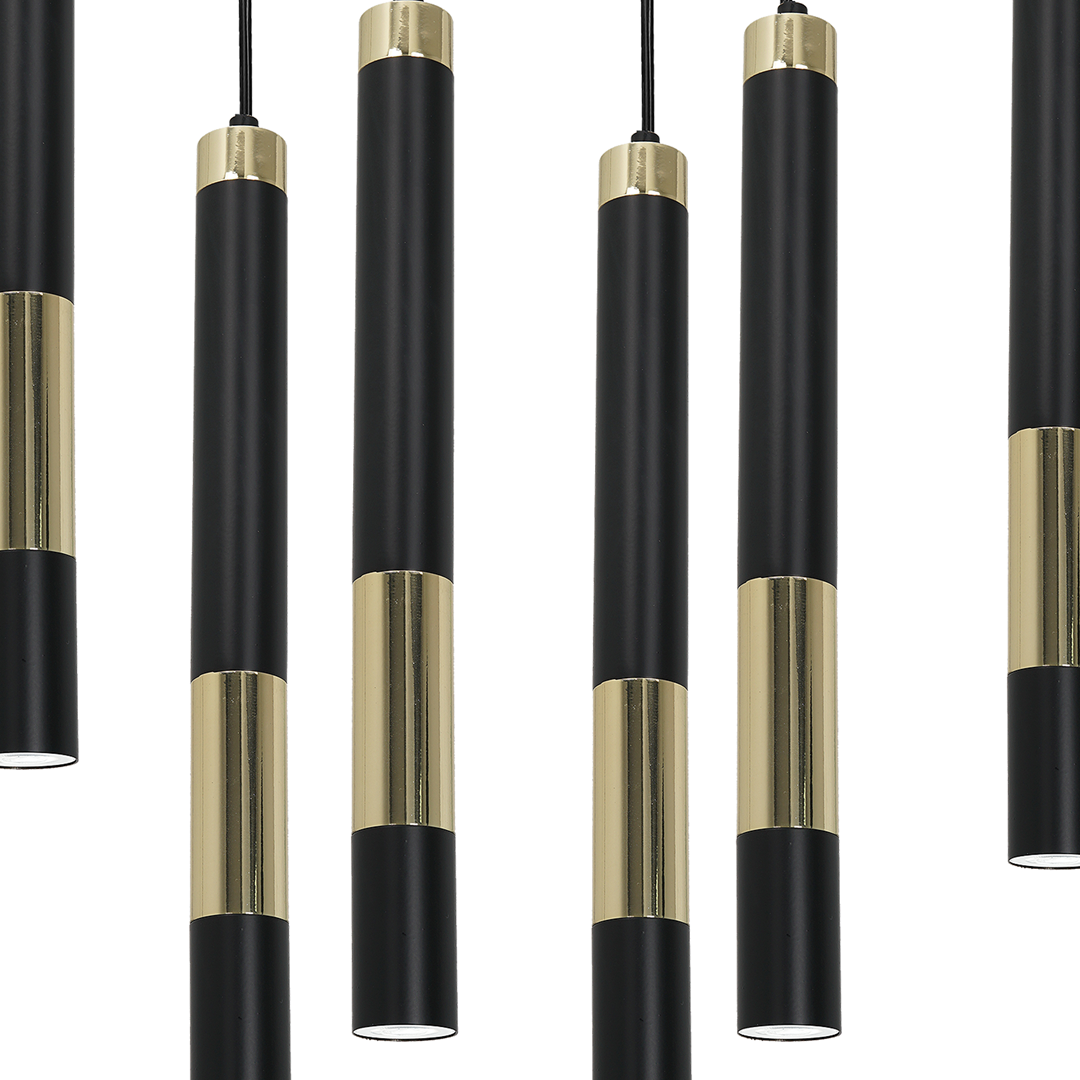 Lampa sufitowa Dallas Złota 8xMini GU10 MLP6551