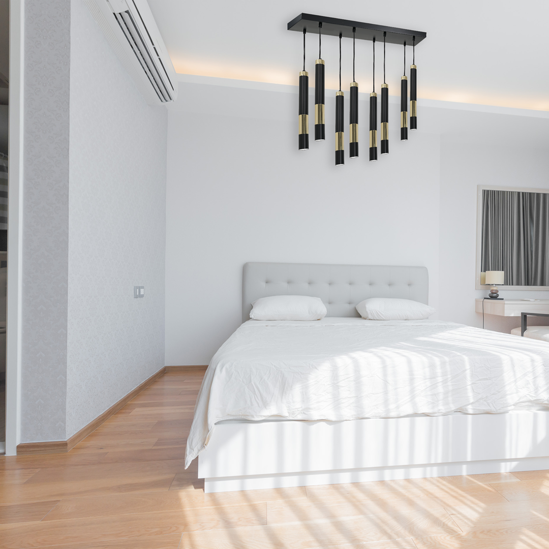 Lampa sufitowa Dallas Złota 8xMini GU10 MLP6551