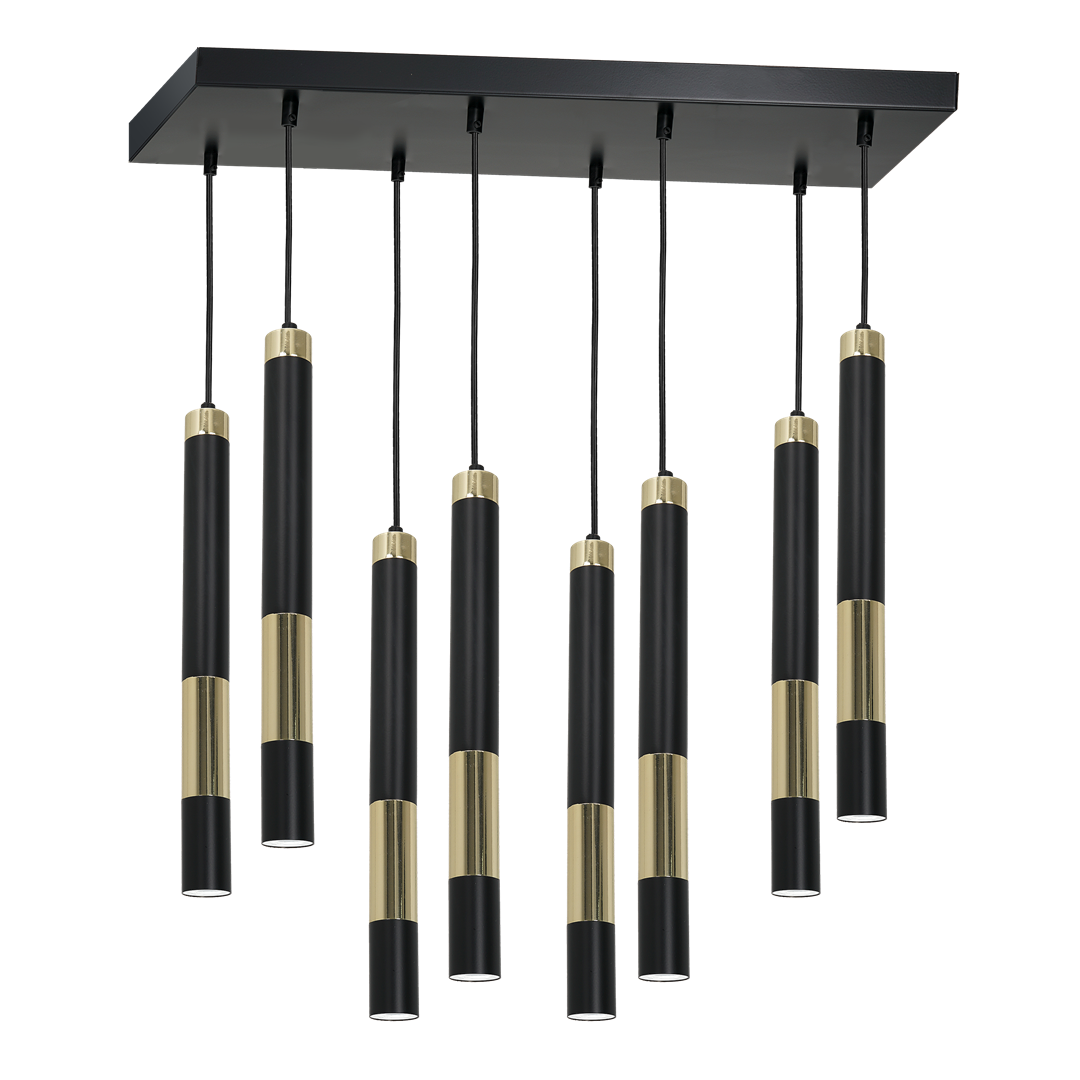 Lampa sufitowa Dallas Złota 8xMini GU10 MLP6551