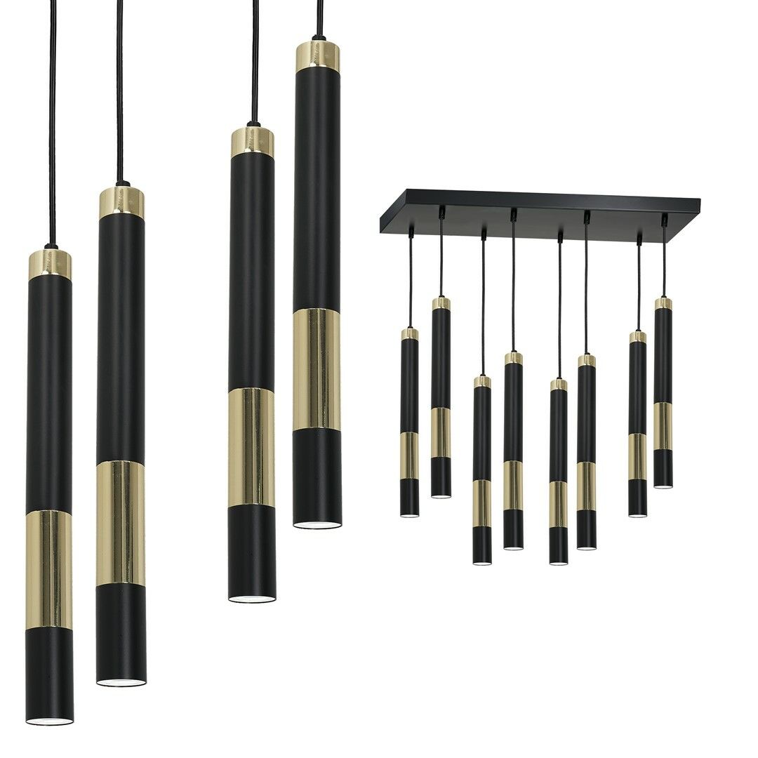 Lampa sufitowa Dallas Złota 8xMini GU10 MLP6551