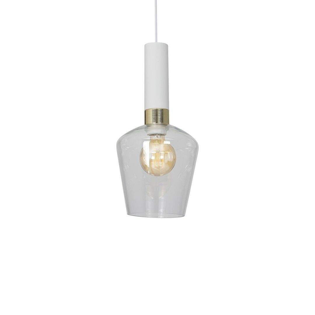 Lampa wisząca Roma Biała 1xE27 MLP6487