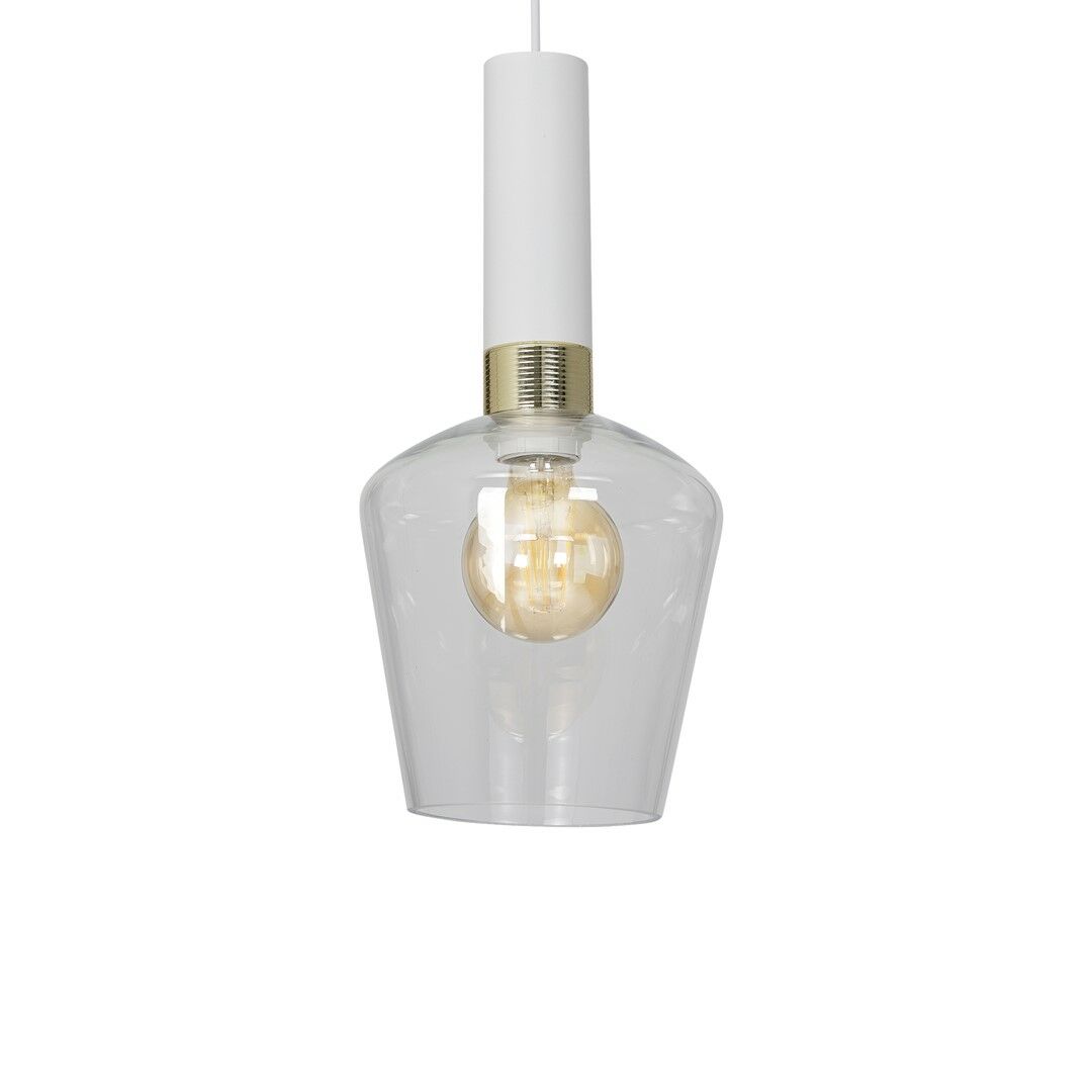 Lampa wisząca Roma Biała 1xE27 MLP6487