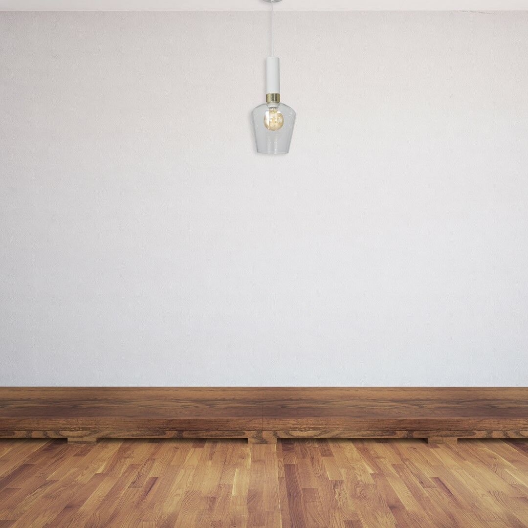 Lampa wisząca Roma Biała 1xE27 MLP6487
