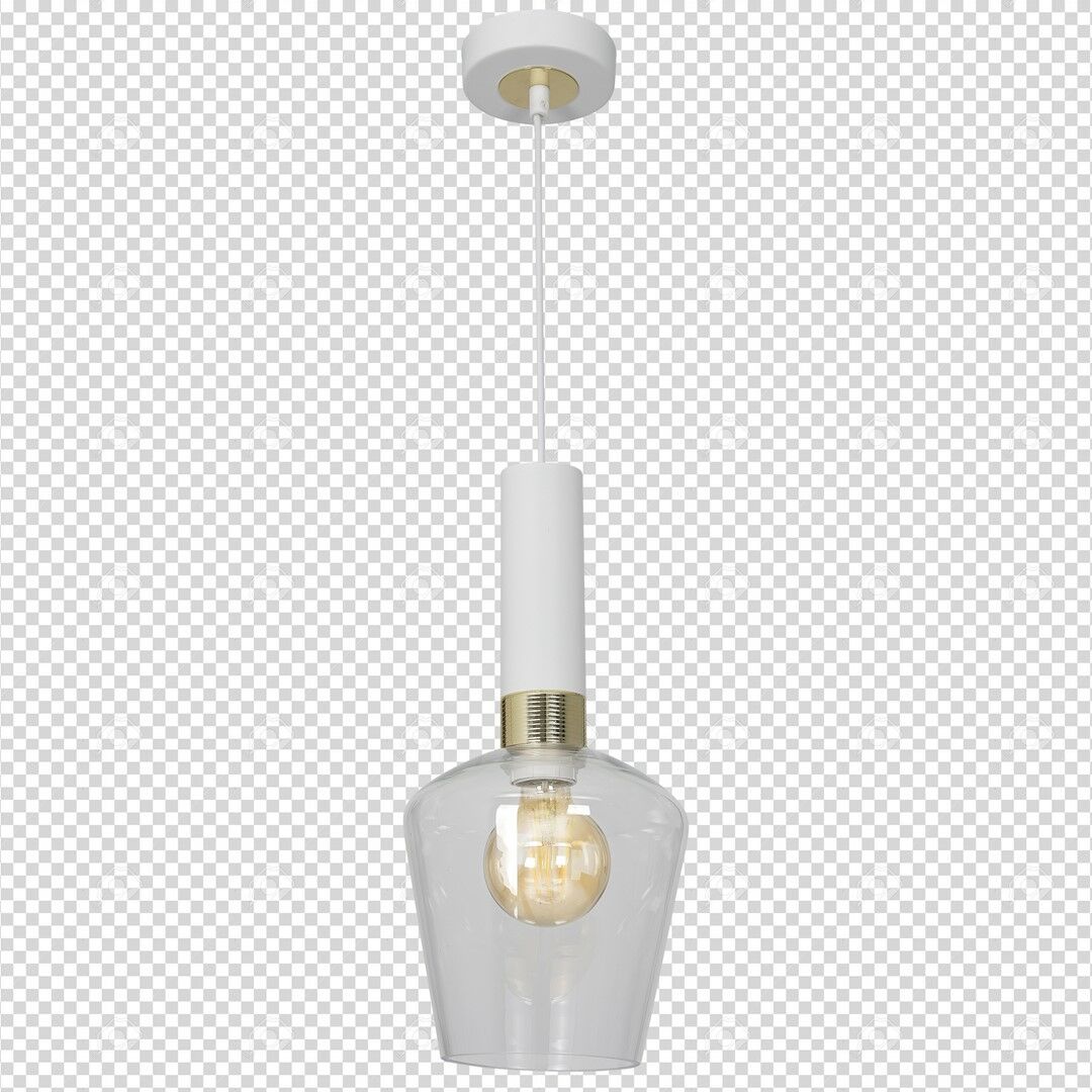Lampa wisząca Roma Biała 1xE27 MLP6487