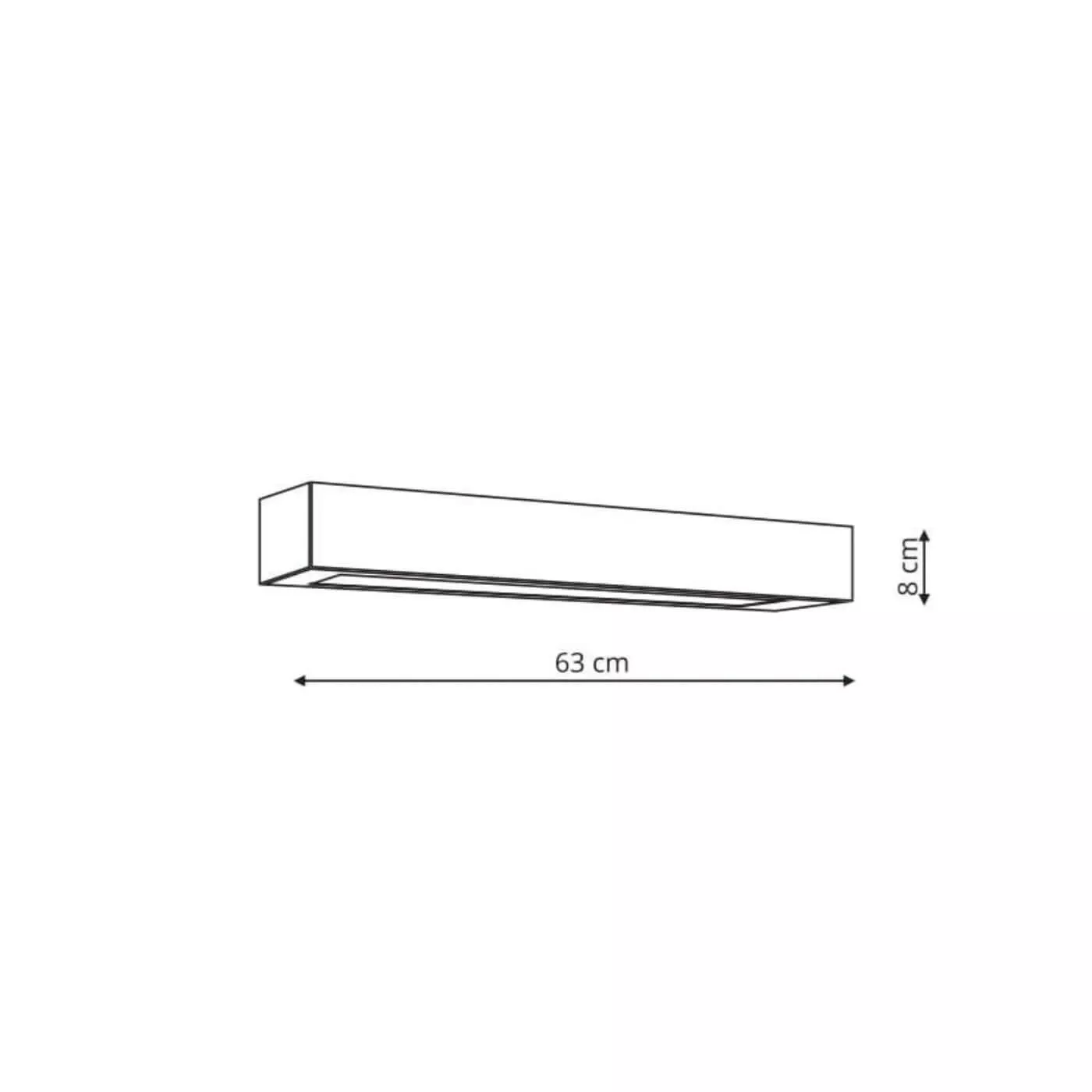 KINKIET IBROS ŚREDNI 4000K 1XLED CZARNY IP44 GS-LWA-9W BK