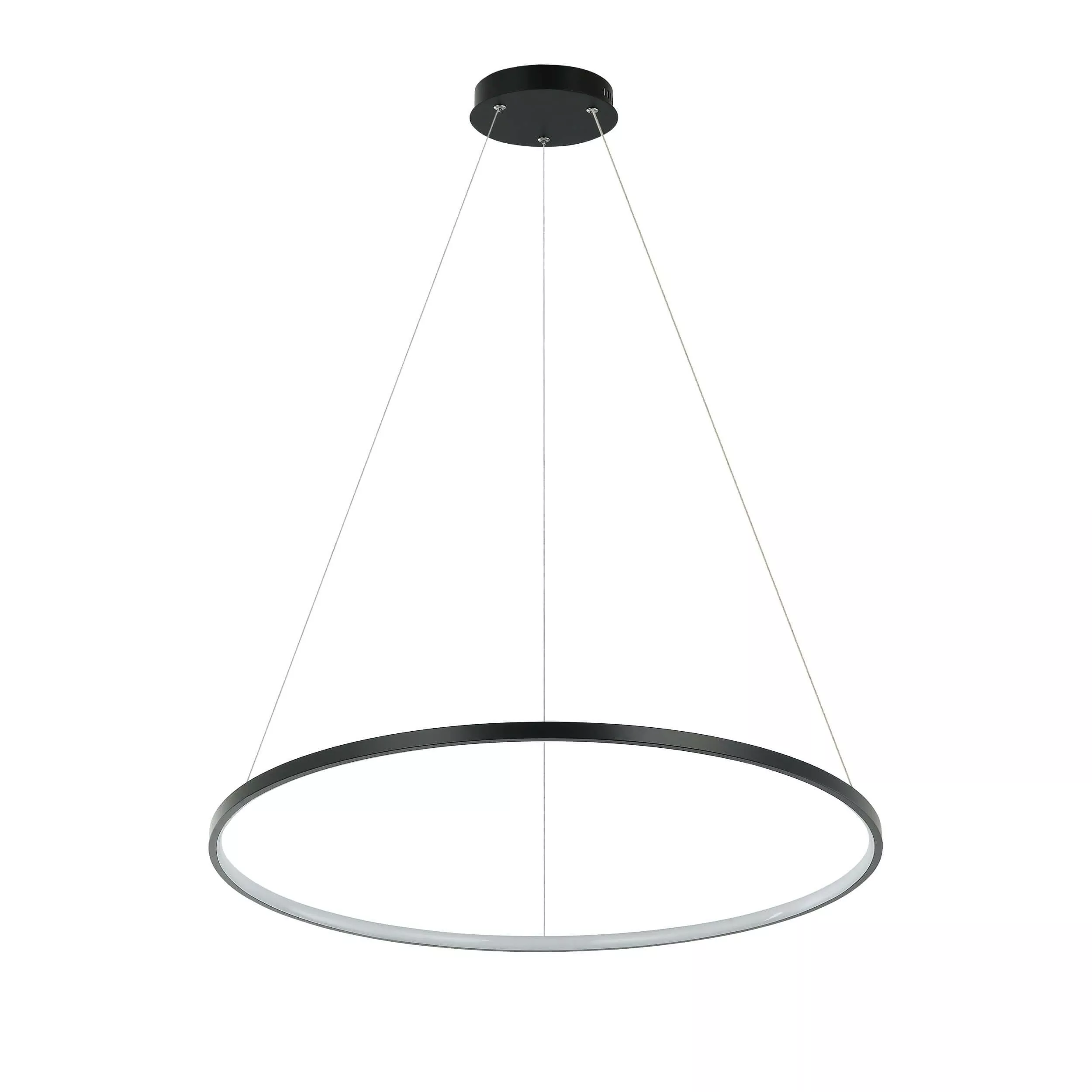 LAMPA WISZĄCA RING ŚREDNI 4000K 1XLED CZARNY LP-909/1P 4M BK