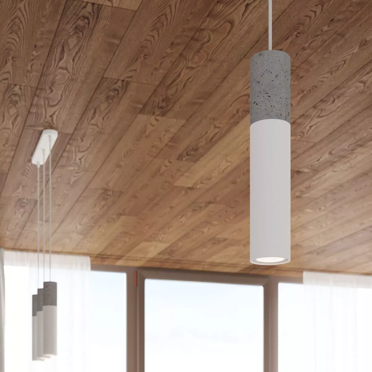 LAMPA WISZĄCA BORGIO 3P BIAŁY