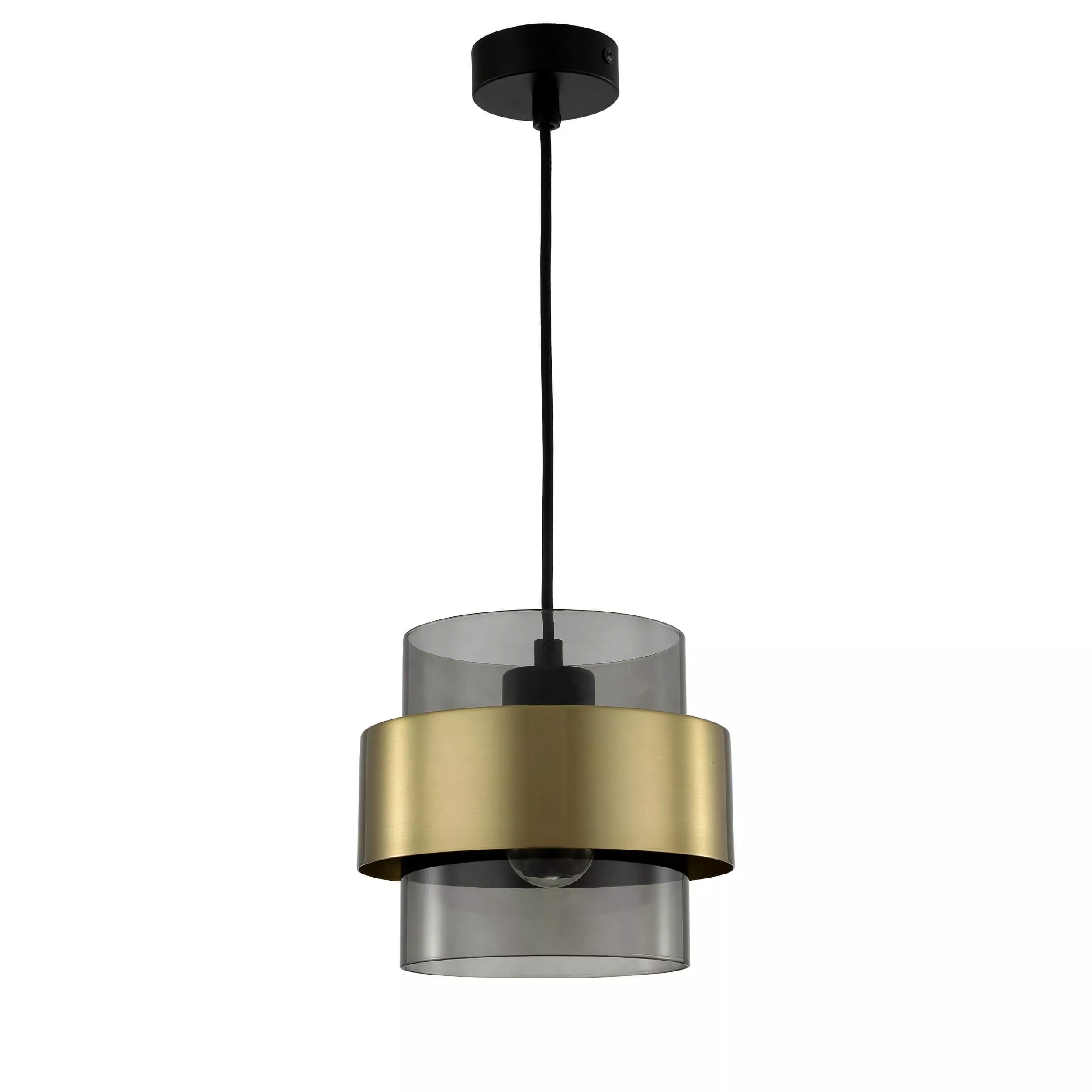 LAMPA WISZĄCA MIELE DUŻA 1XE27 ZŁOTA/DYMNA LP-866/1P SM/GD