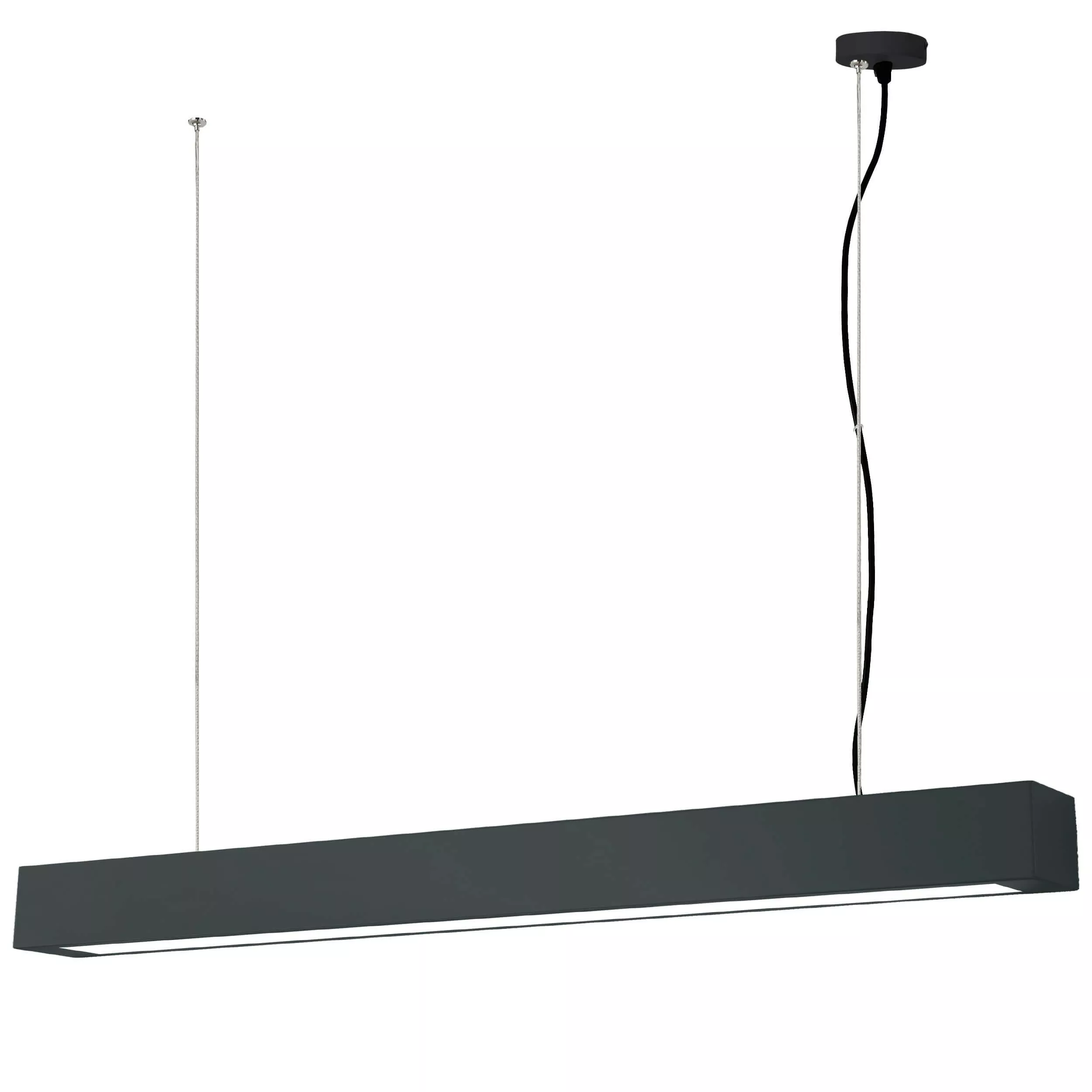 LAMPA WISZĄCA IBROS DUŻA 24W 3000K IP20 1XLED CZARNA LP-7001/1P 20 BK-93 24/3