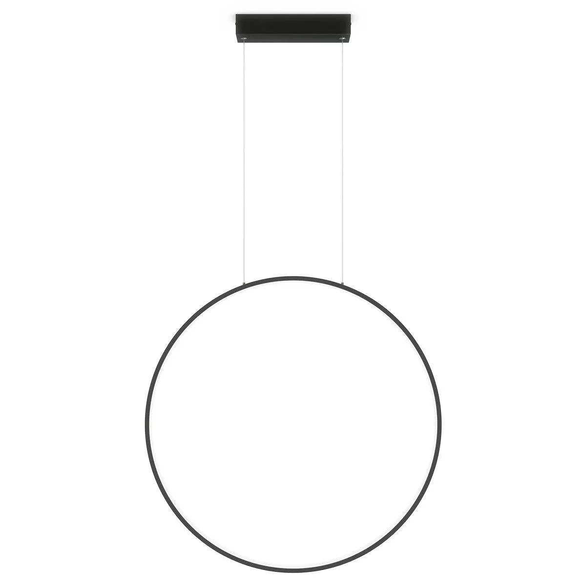 LAMPA WISZĄCA MIRROR DUŻA 1XLED CZARNA LP-999/1P L BK