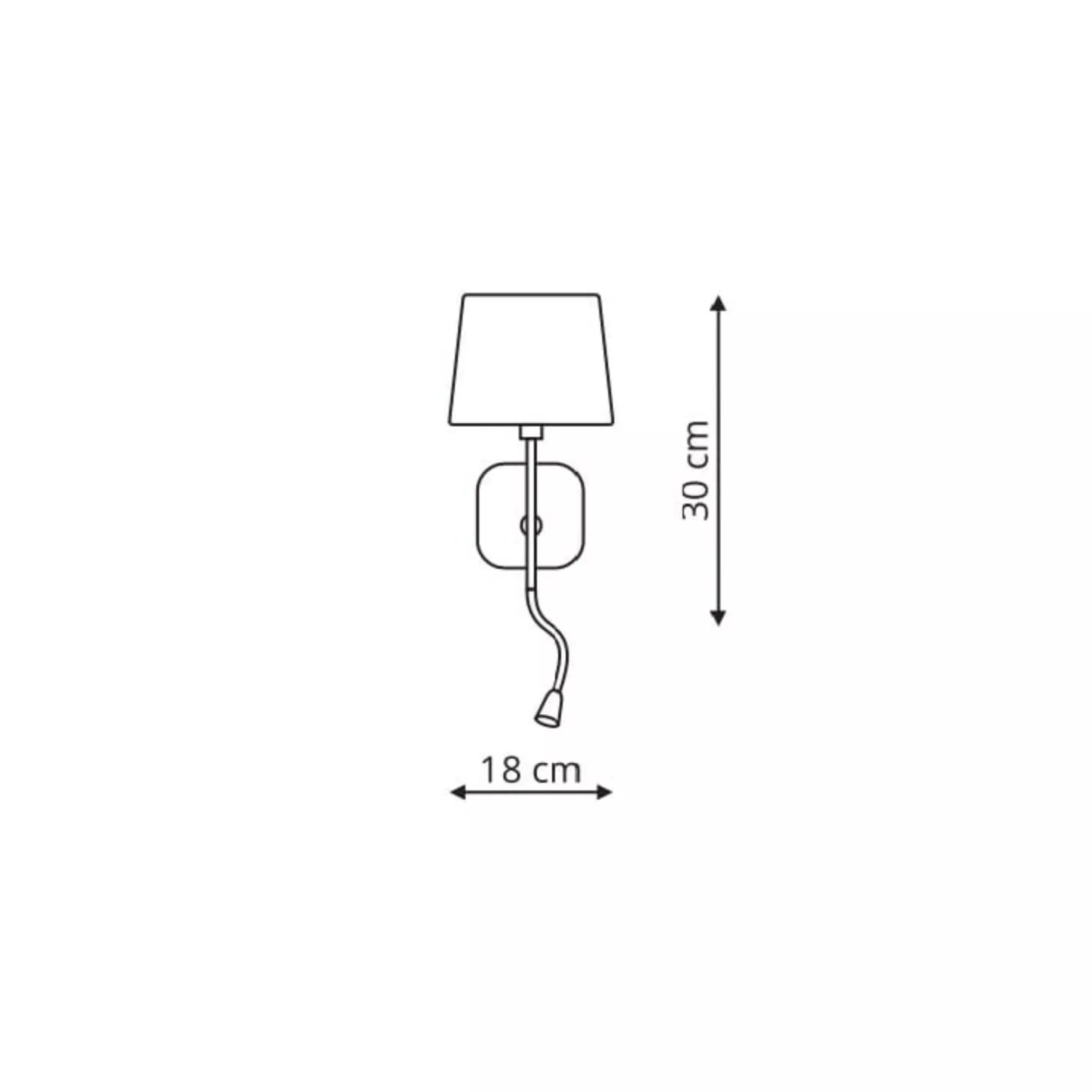KINKIET MARBELLA 1XE14 CZARNA LP-332/1W BK