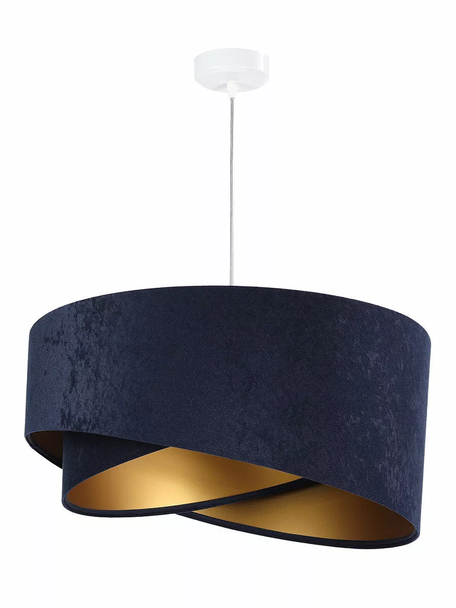 Asymetryczna lampa wisząca Galaxy Granatowa/złota 060-044 BPS Koncept