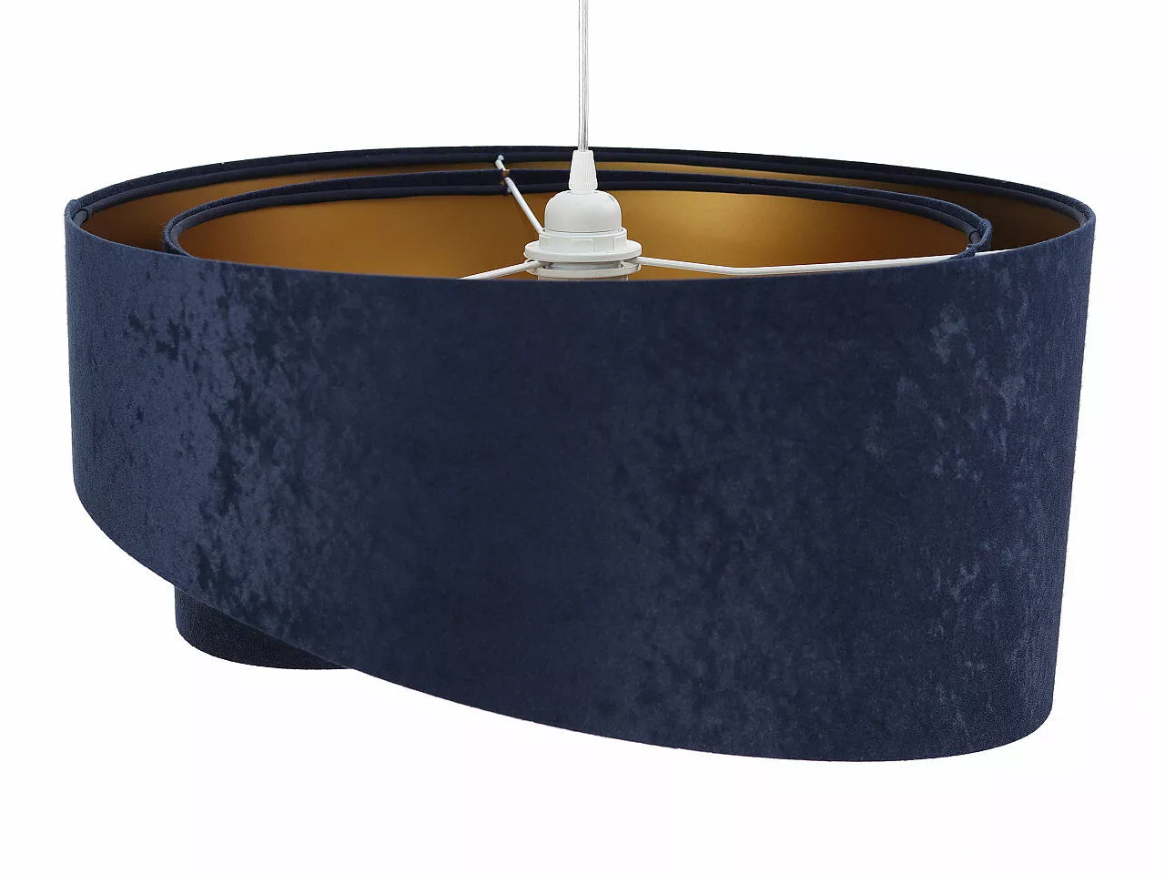 Asymetryczna lampa wisząca Galaxy Granatowa/złota 060-044 BPS Koncept
