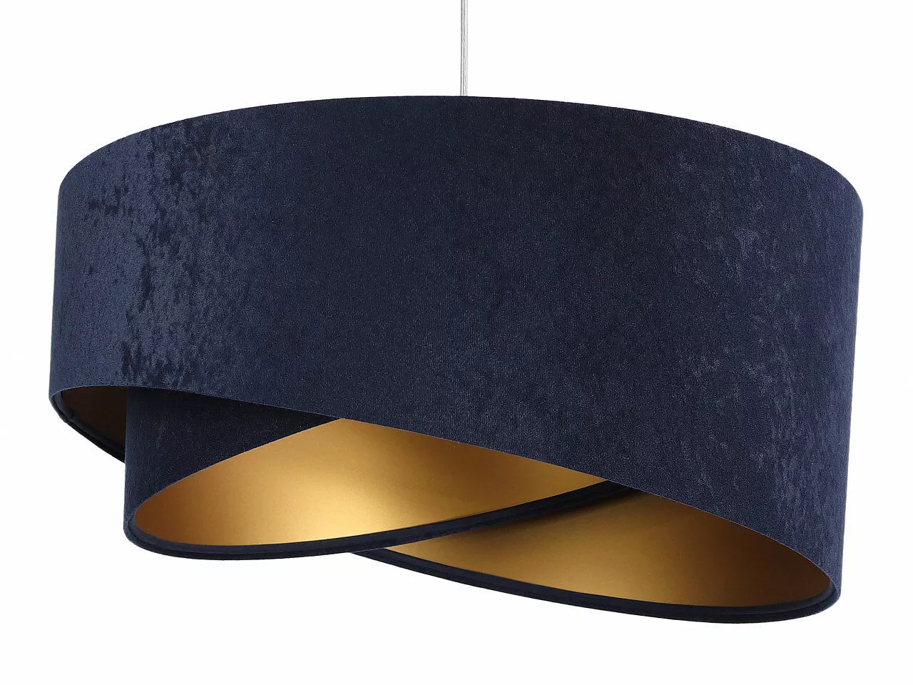 Asymetryczna lampa wisząca Galaxy Granatowa/złota 060-044 BPS Koncept
