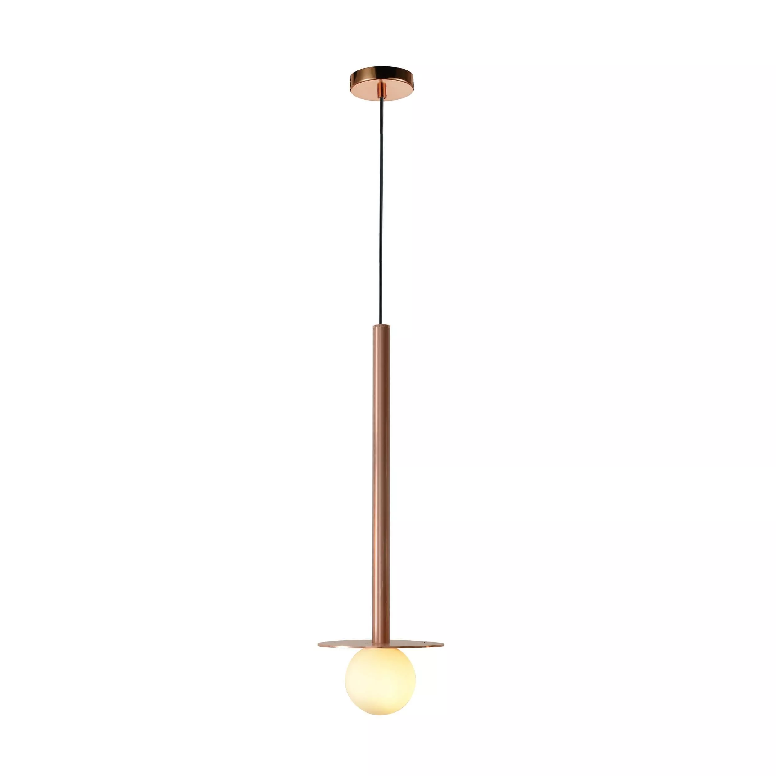 LAMPA WISZĄCA BOLITA MAŁA 1XG9 RÓŻOWE ZŁOTO LP-048/1PS GR