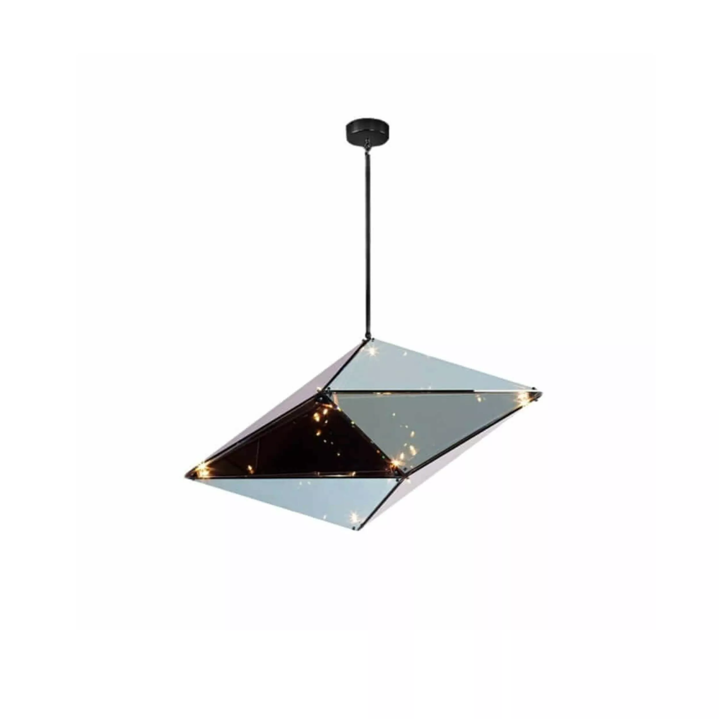 LAMPA WISZĄCA KONSTELACJA POZIOMA 7XG9 CZARNA LP-056/1P BK