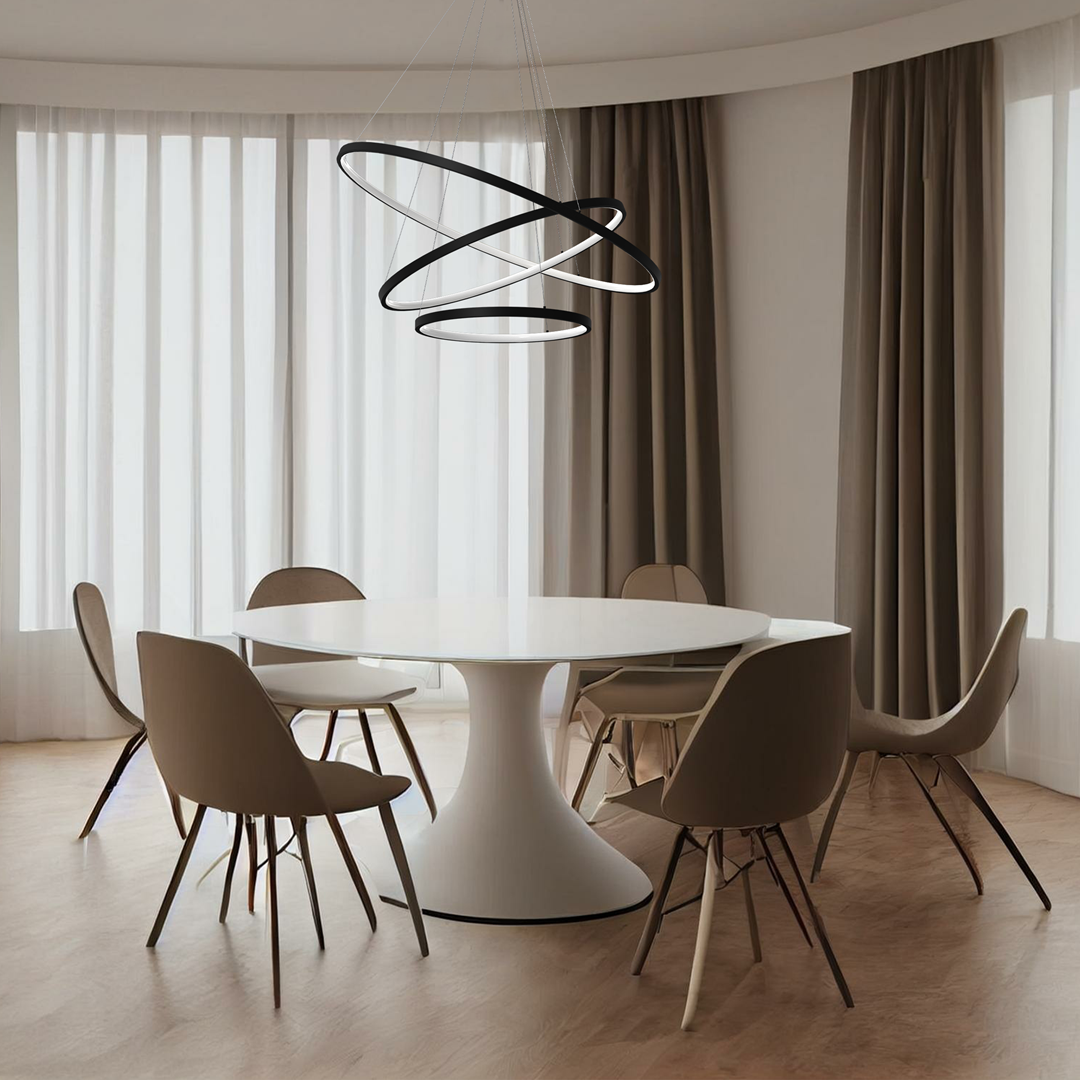 Lampa wisząca Rotonda Czarna 93W LED ML7945