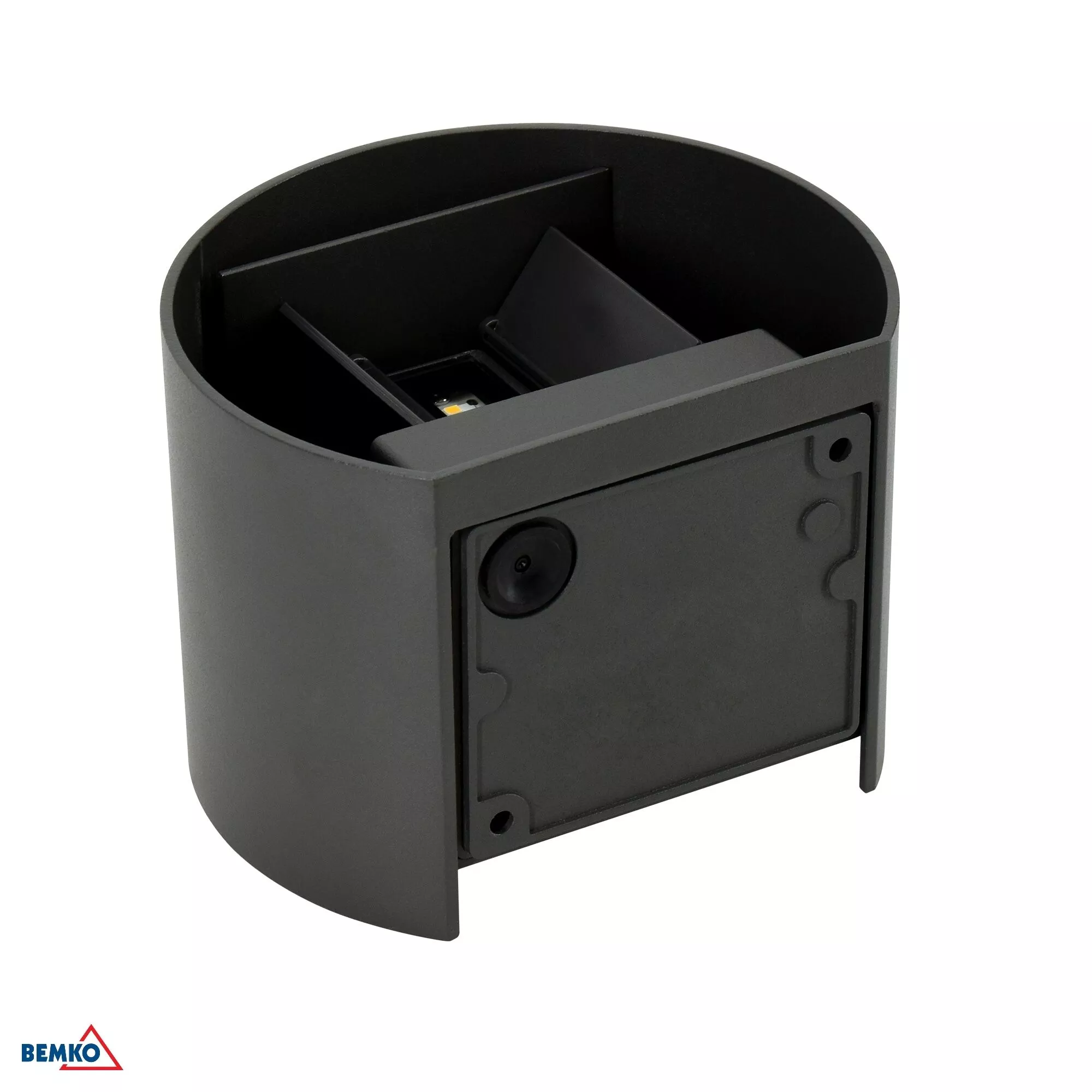 Oprawa elewacyjna Valit 12W 4000K 1100LM IP65 Owalna Grafit C25-EL2-KR-205GR-4K Bemko