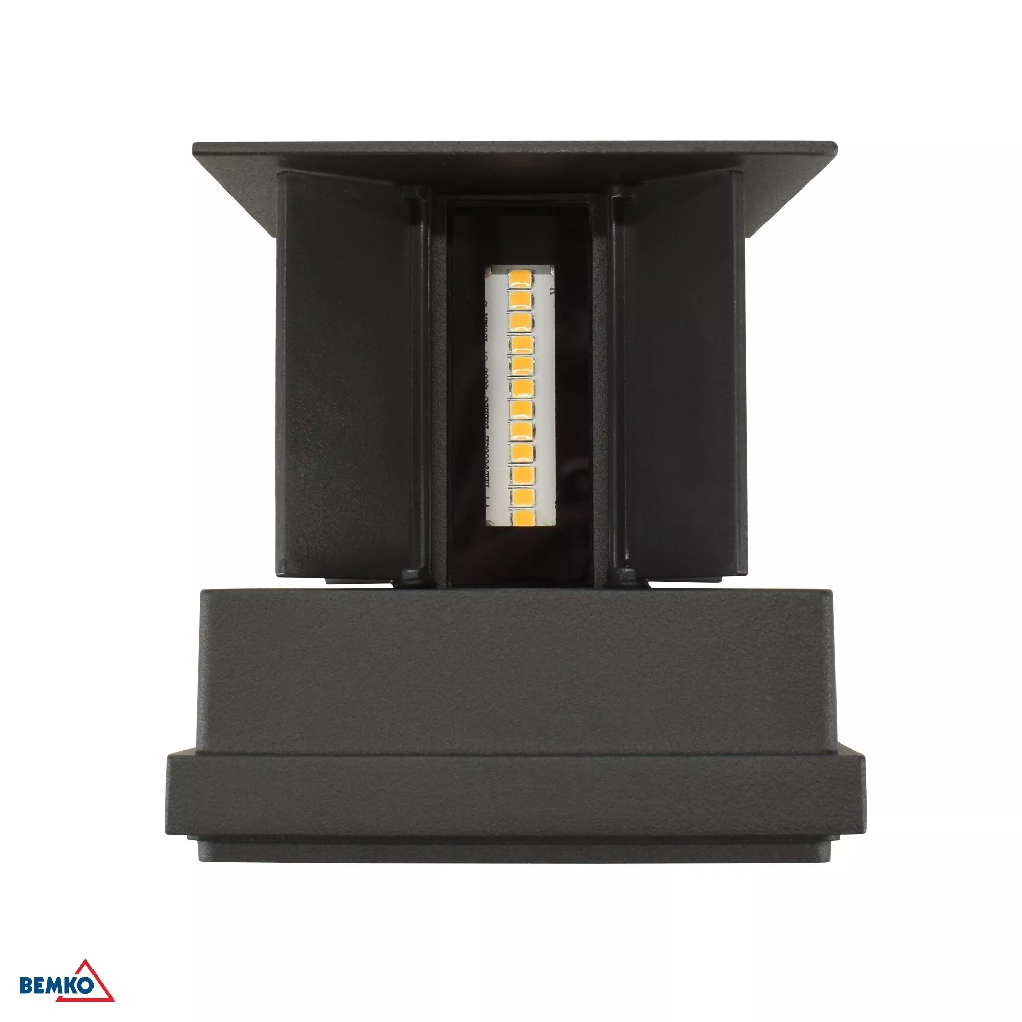 Oprawa elewacyjna Valit 12W 4000K 1100LM IP65 Owalna Grafit C25-EL2-KR-205GR-4K Bemko