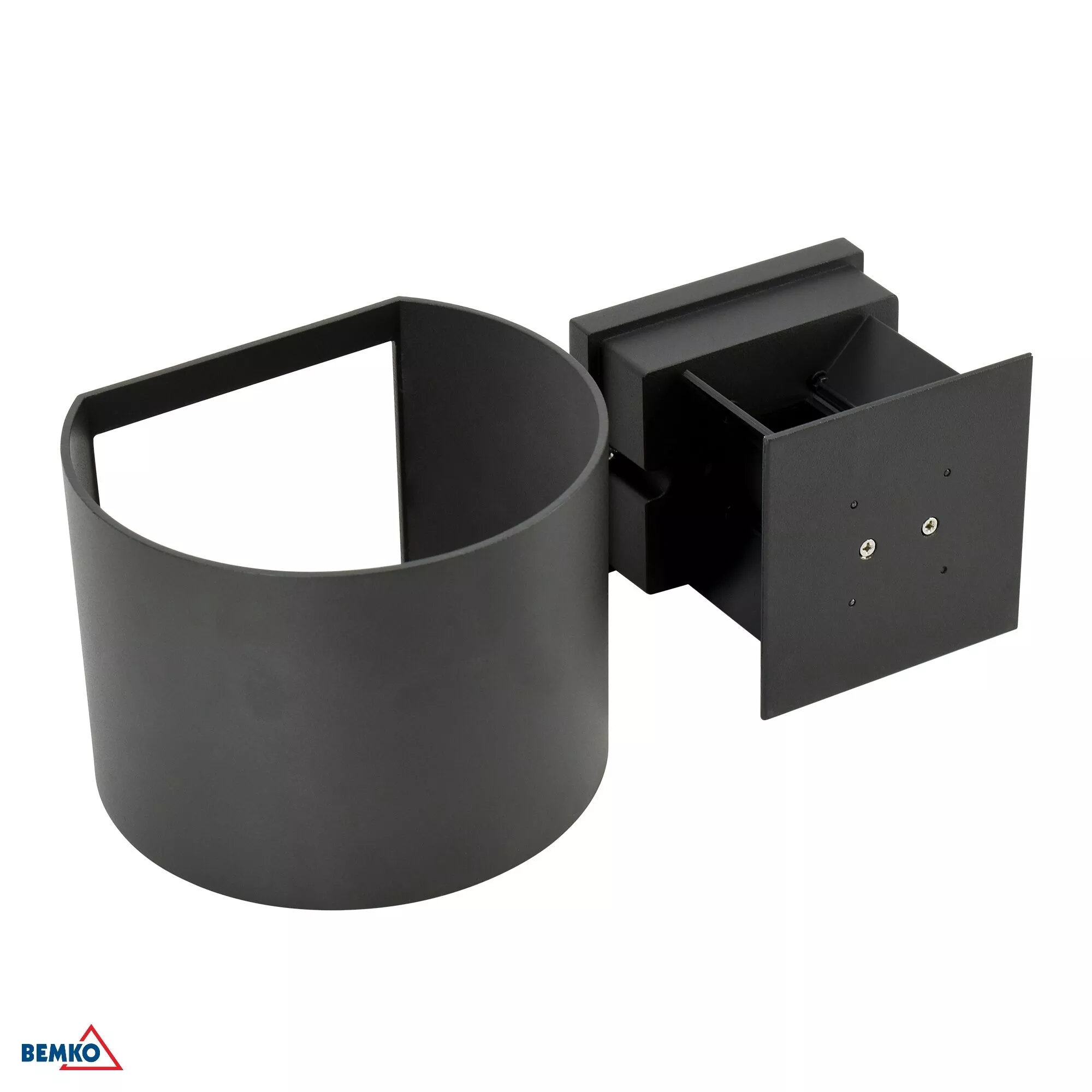 Oprawa elewacyjna Valit 12W 4000K 1100LM IP65 Owalna Grafit C25-EL2-KR-205GR-4K Bemko