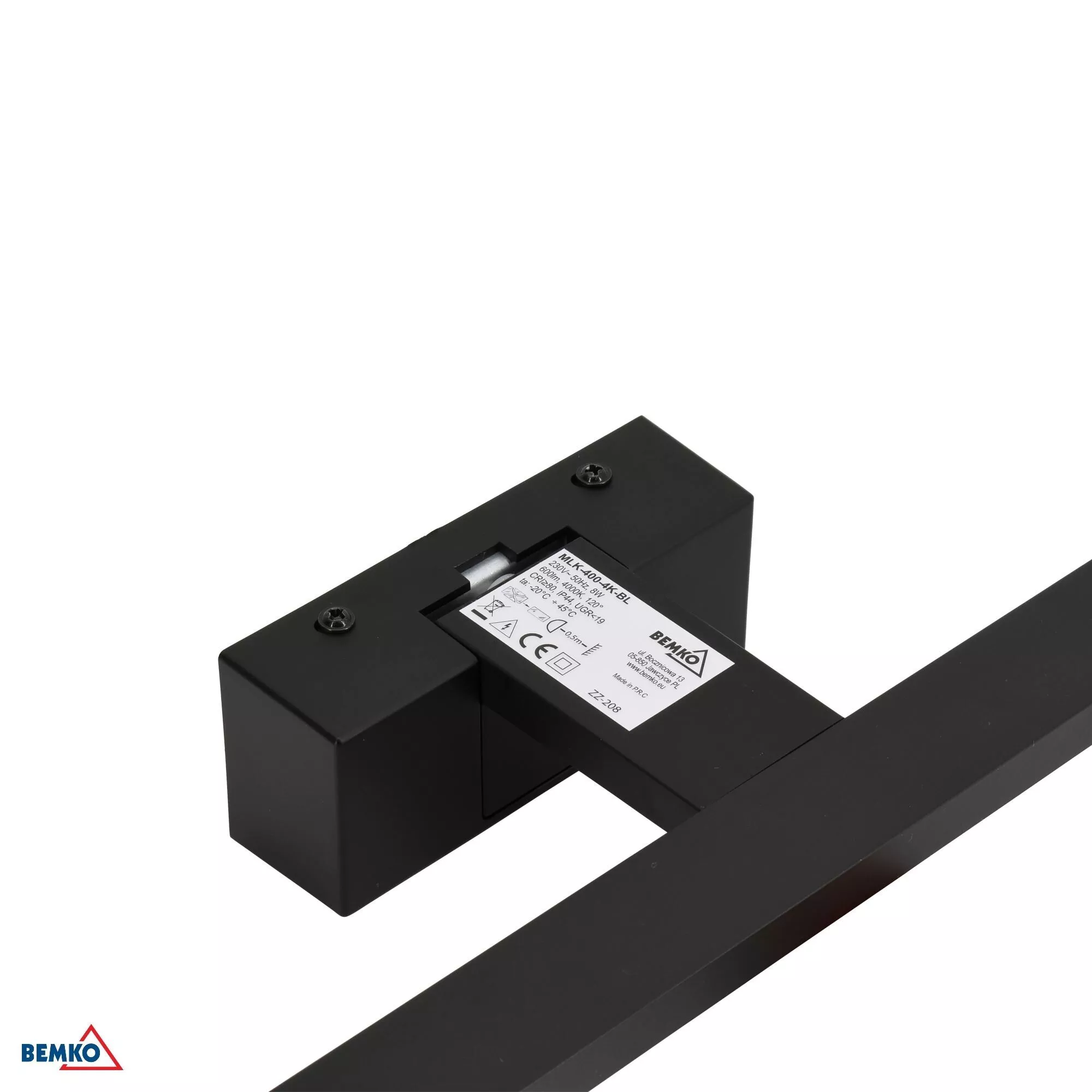 Kinkiet LED Bemko Keira 80 cm czarny C22-MLK-800-4K-BL