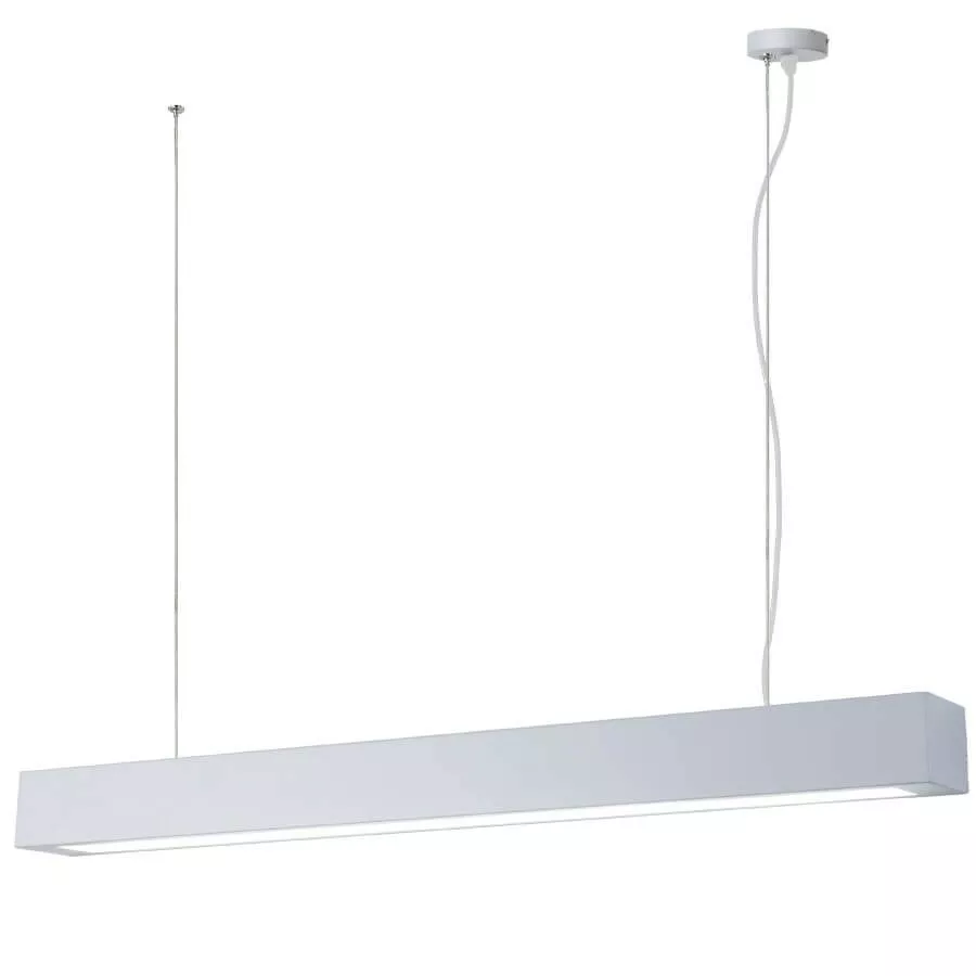 LAMPA WISZĄCA IBROS DUŻA 24W 4000K IP20 1XLED BIAŁA LP-7001/1P 20 WH-93 24/4