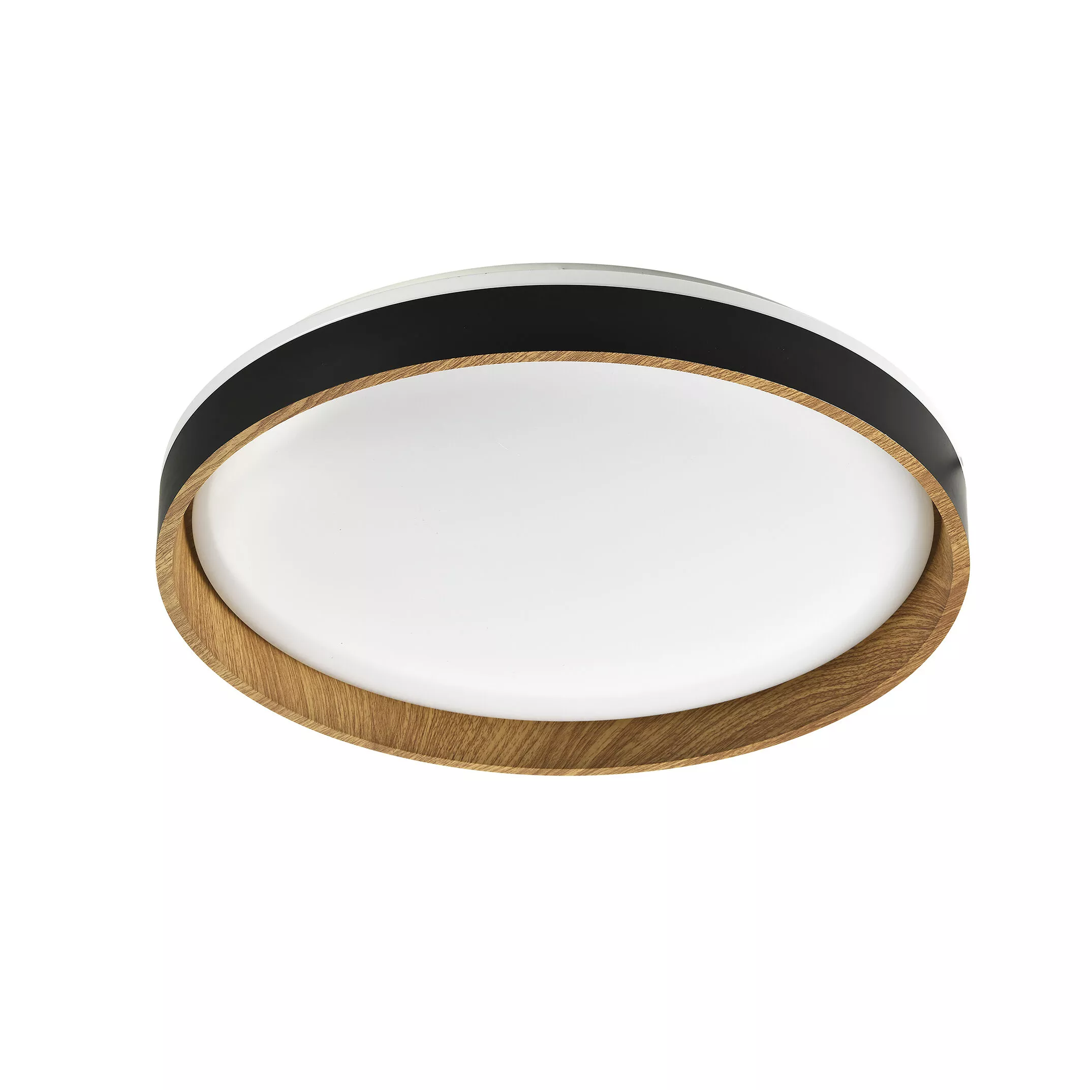 CL2204003-490MBWT BOIS LAMPA SUFITOWA CZARNA+DREWNO/BLACK+WOOD
