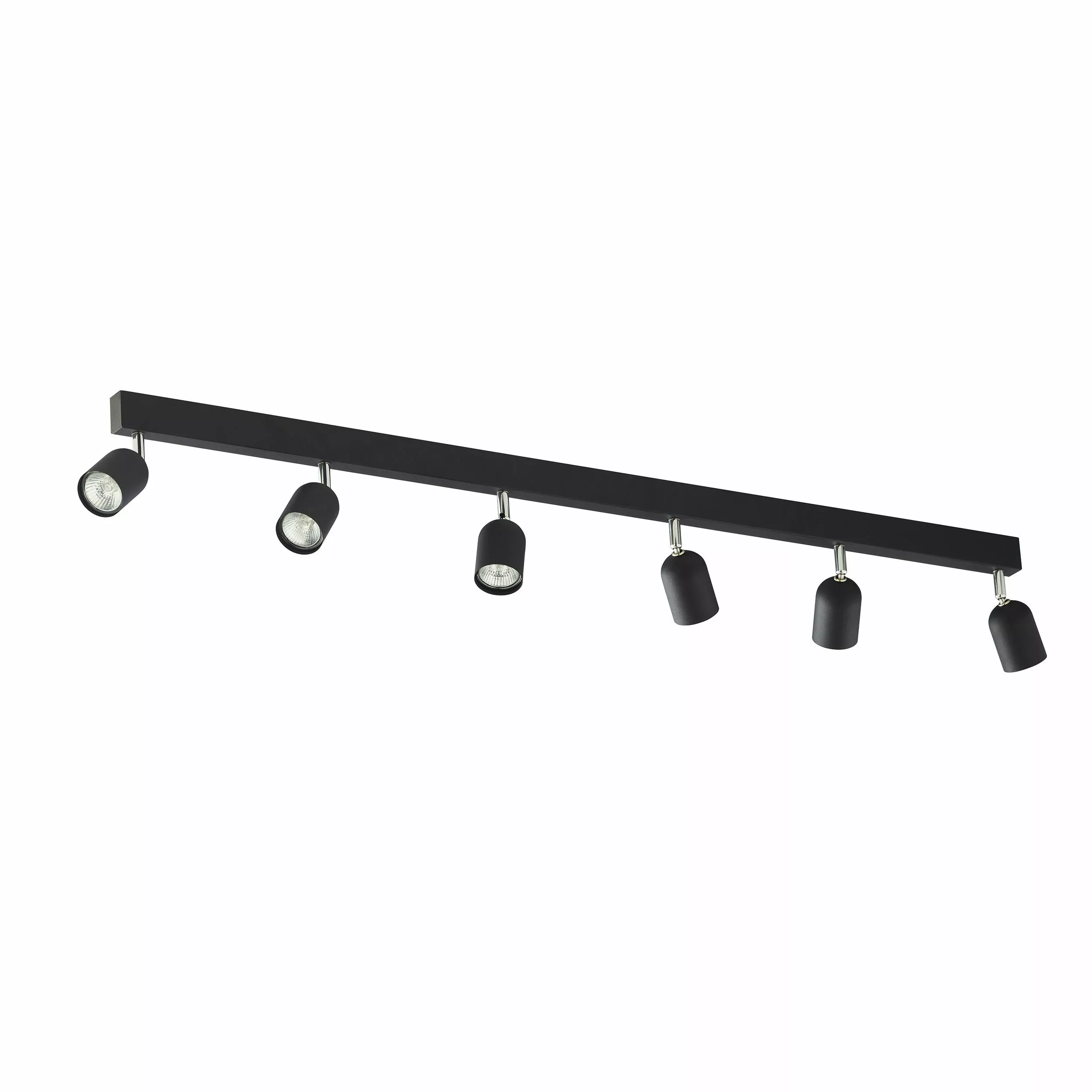 TOP BLACK/CHROME LAMPA SUFITOWA 6 PŁ