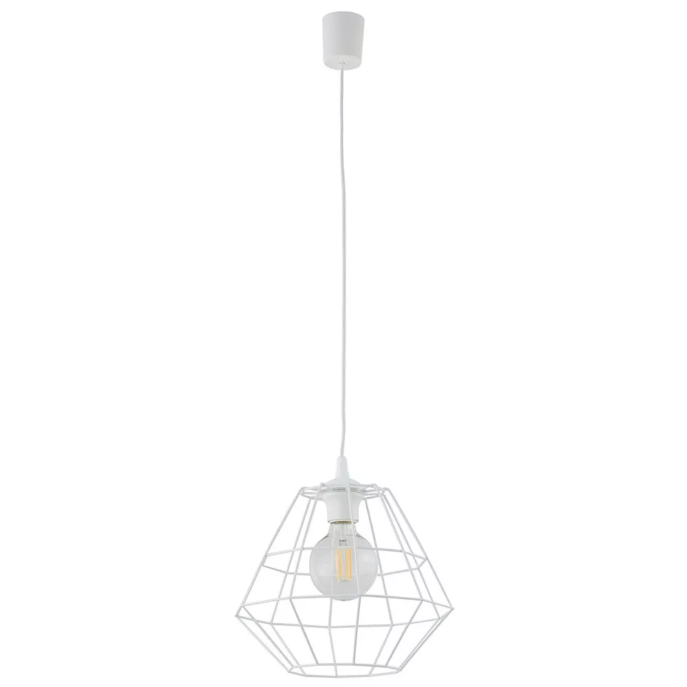 DIAMOND WHITE LAMPA WISZĄCA 1 PŁ D