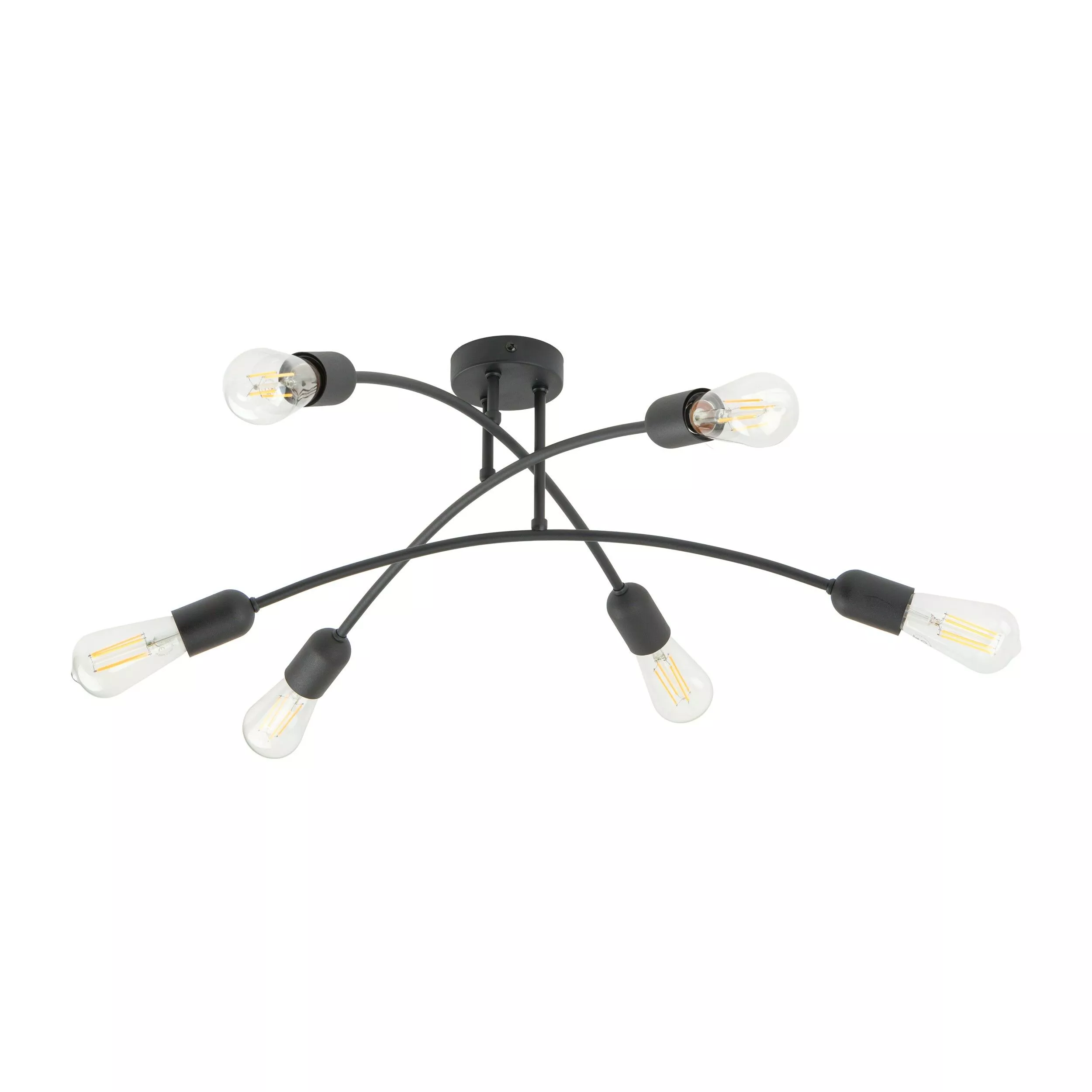 HELIX BLACK LAMPA SUFITOWA 6 PŁ