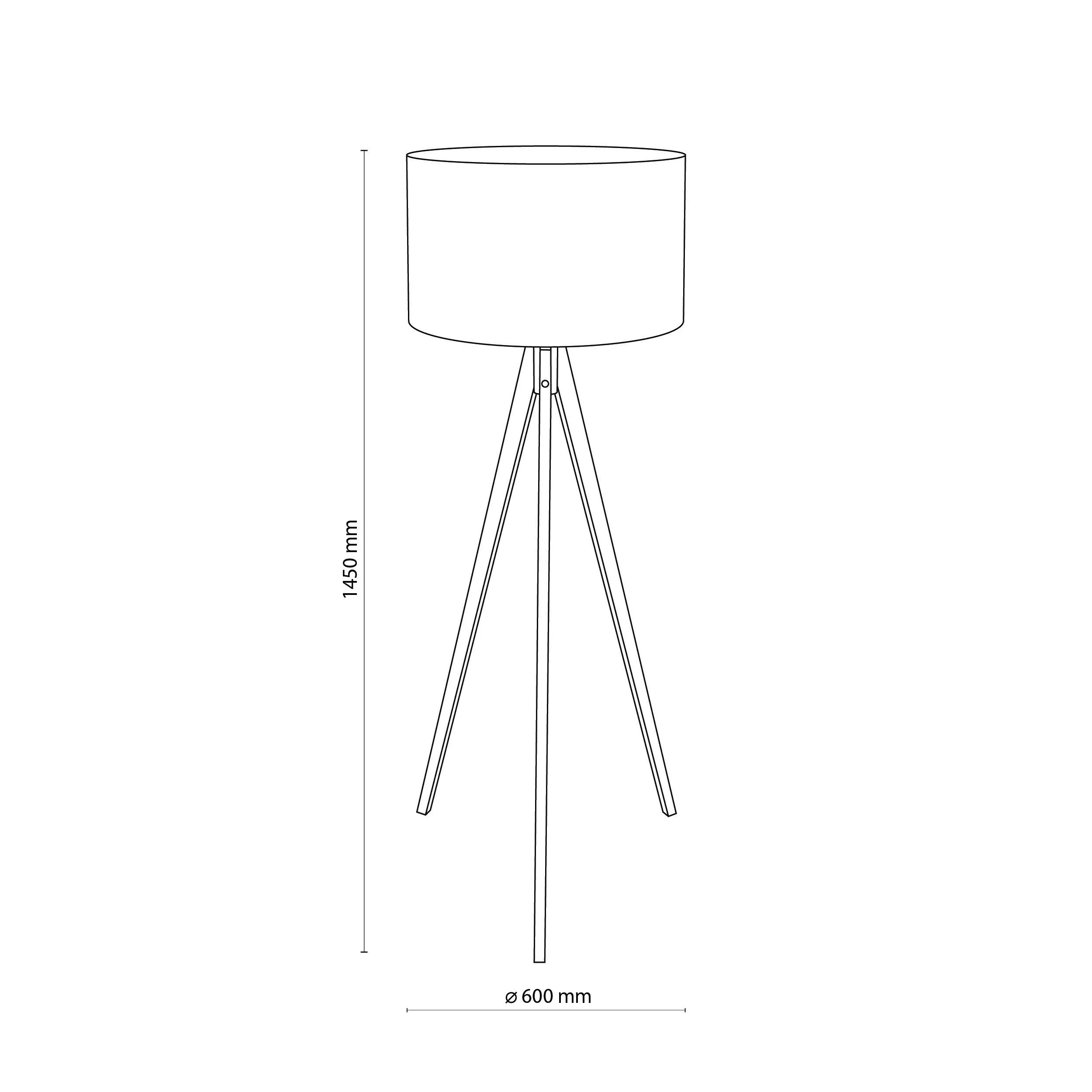 TREVISO GREY LAMPA PODŁOGOWA 1 FSC 100%