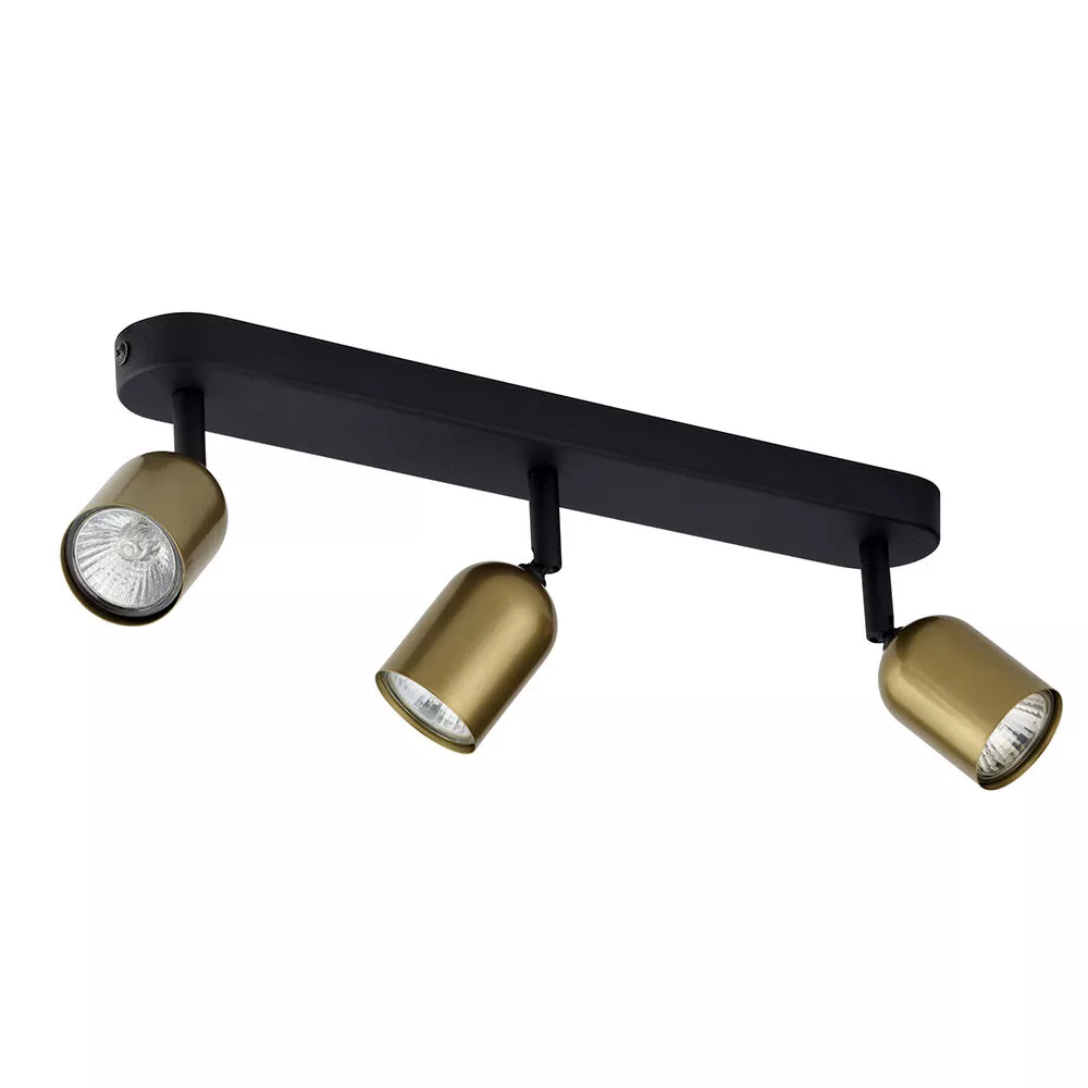 TOP BLACK/GOLD LAMPA SUFITOWA 3 PŁ