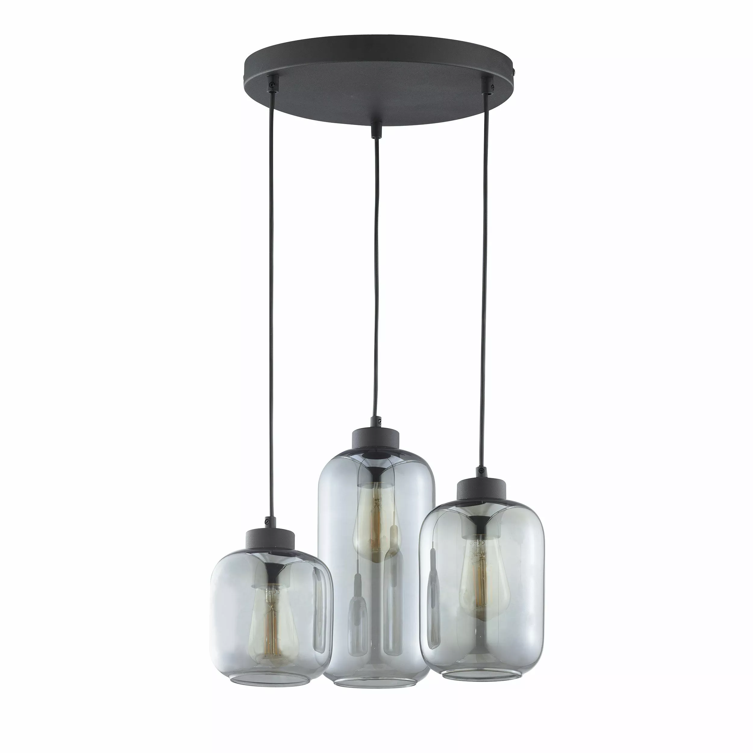 MARCO GRAPHITE LAMPA WISZĄCA 3 PŁ KOŁO