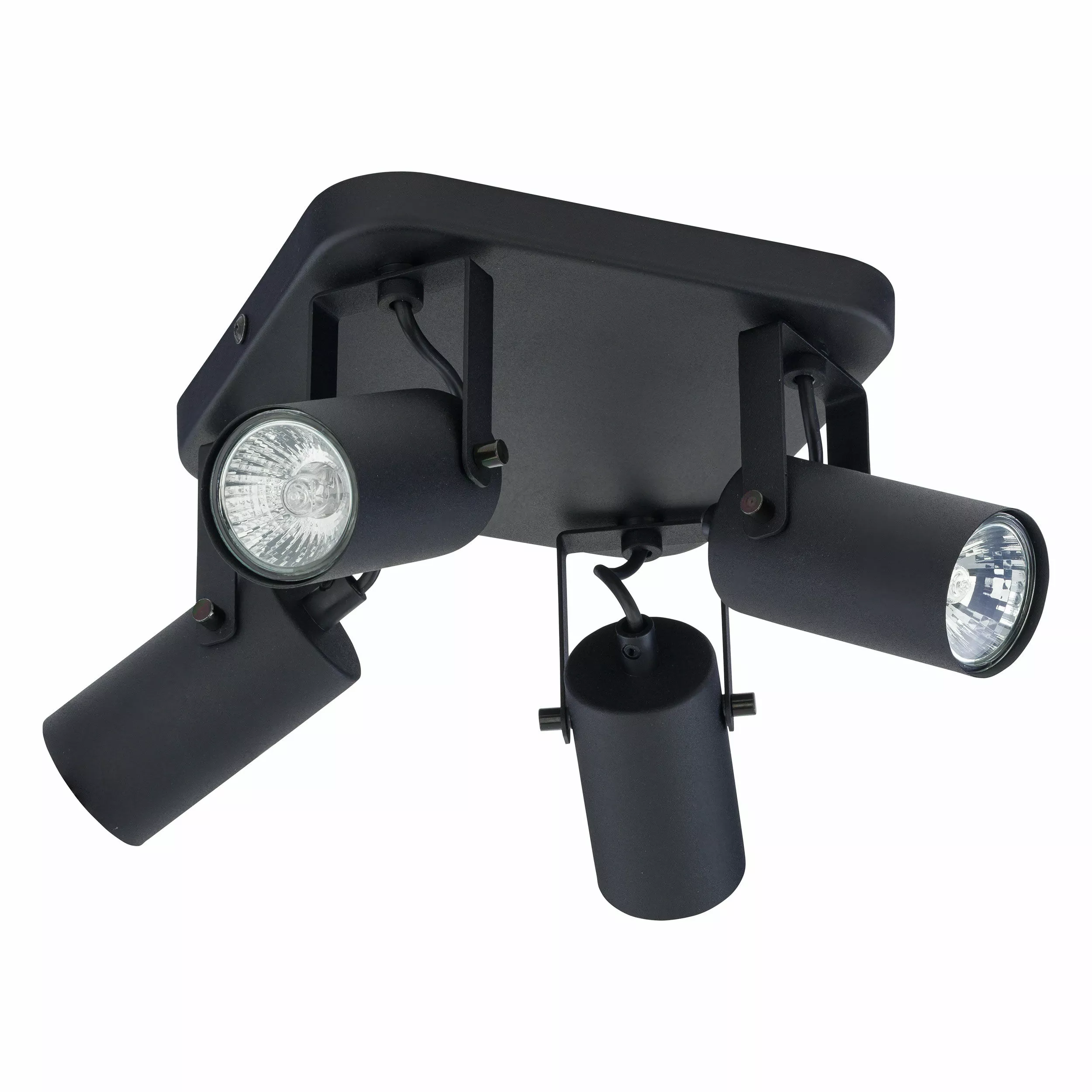 REDO BLACK LAMPA SUFITOWA 4 PŁ GU10