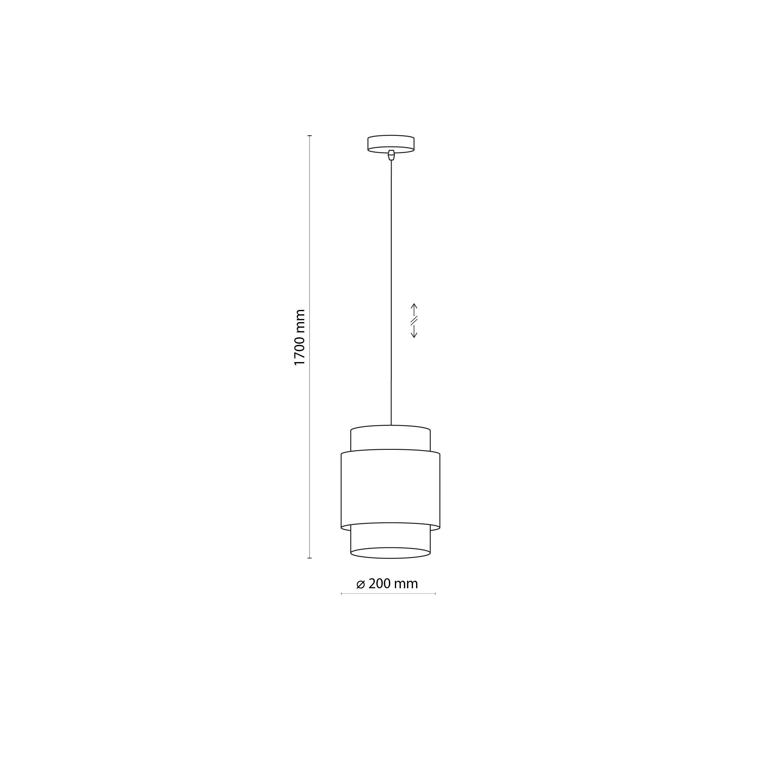 BOHO WHITE LAMPA WISZĄCA 1 PŁ 200