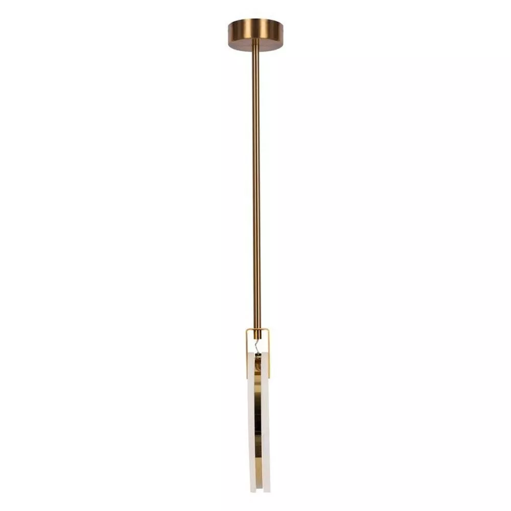 LAMPA WISZĄCA MARBLE LED MARMUROWO ZŁOTA 24 CM