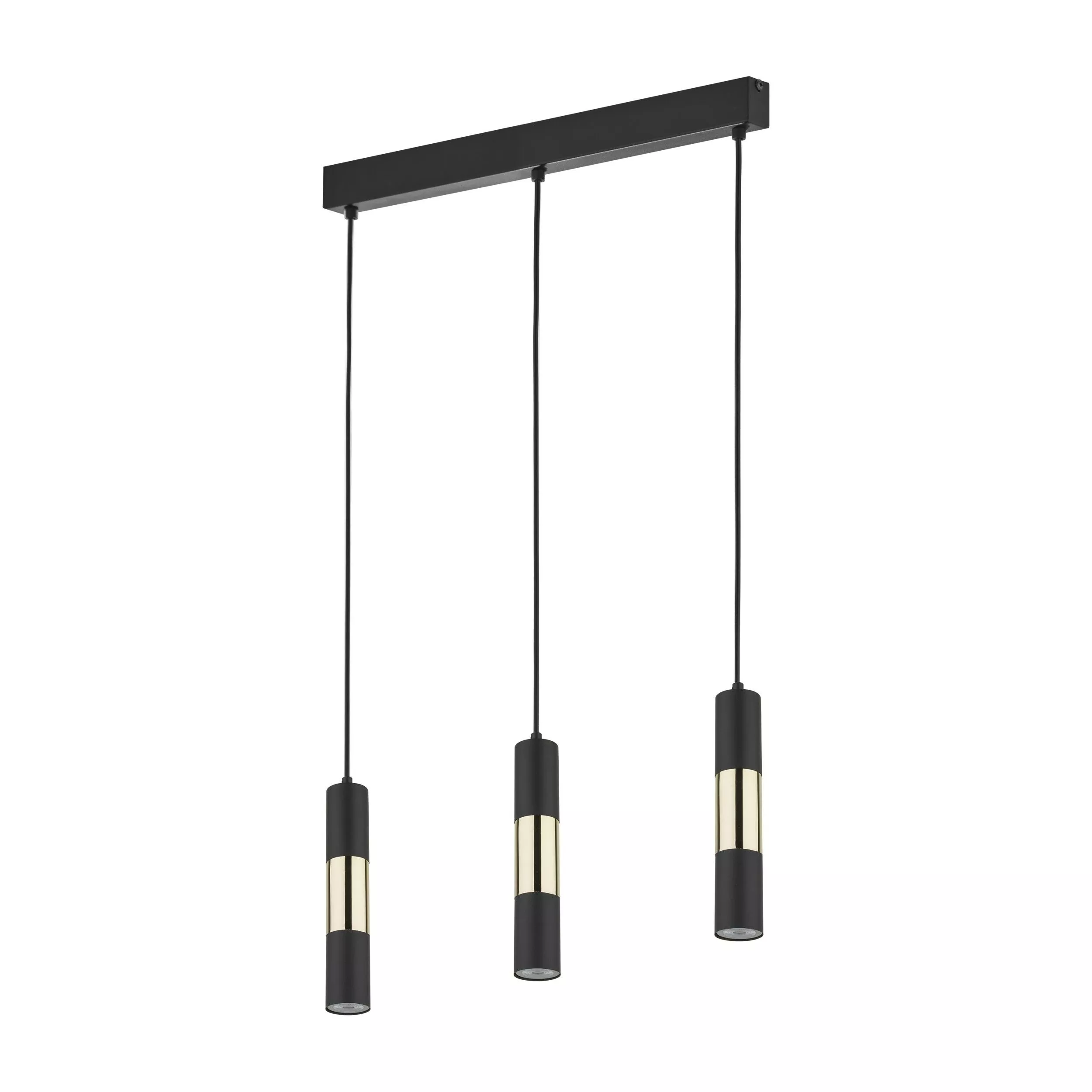 VIVIEN BLACK/GOLD LAMPA WISZĄCA 3 PŁ LISTWA