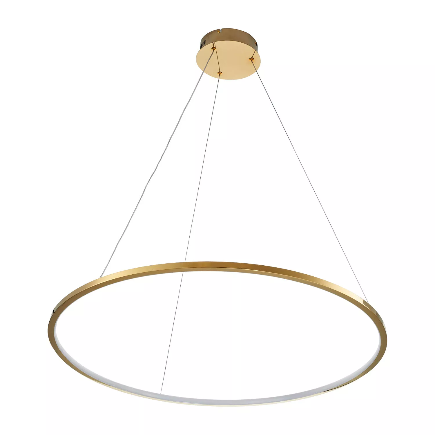 LAMPA WISZĄCA CIRCLE SLIM 80 LED ZŁOTY 80 CM