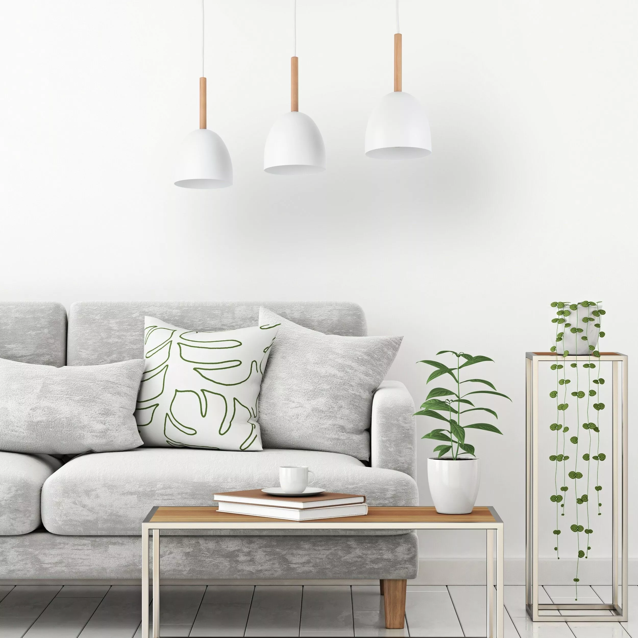 NORD WHITE LAMPA WISZĄCA 3 PŁ