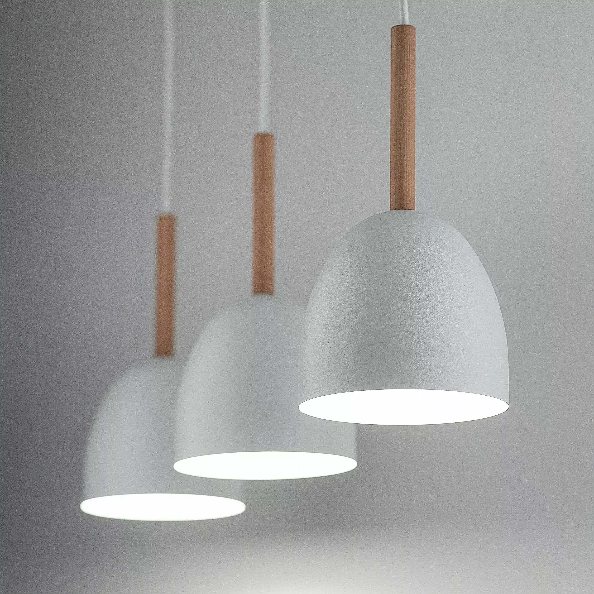NORD WHITE LAMPA WISZĄCA 3 PŁ