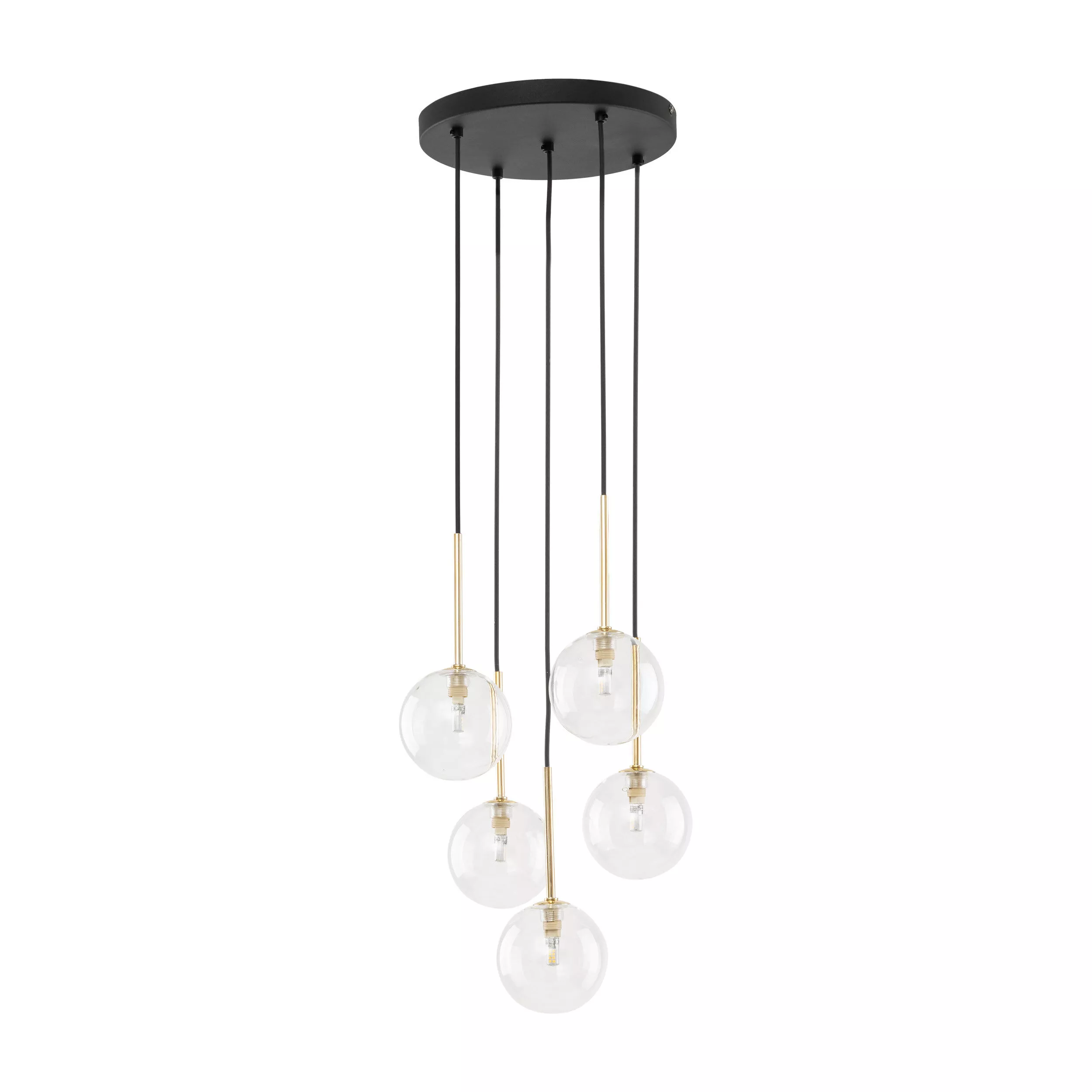 NILOS BLACK / GOLD LAMPA WISZĄCA 5