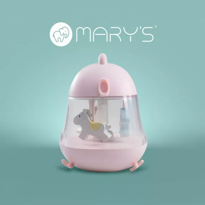 Lampka nocna z pozytywką LED RGB Różowa Mary's MW20775 Eco Light