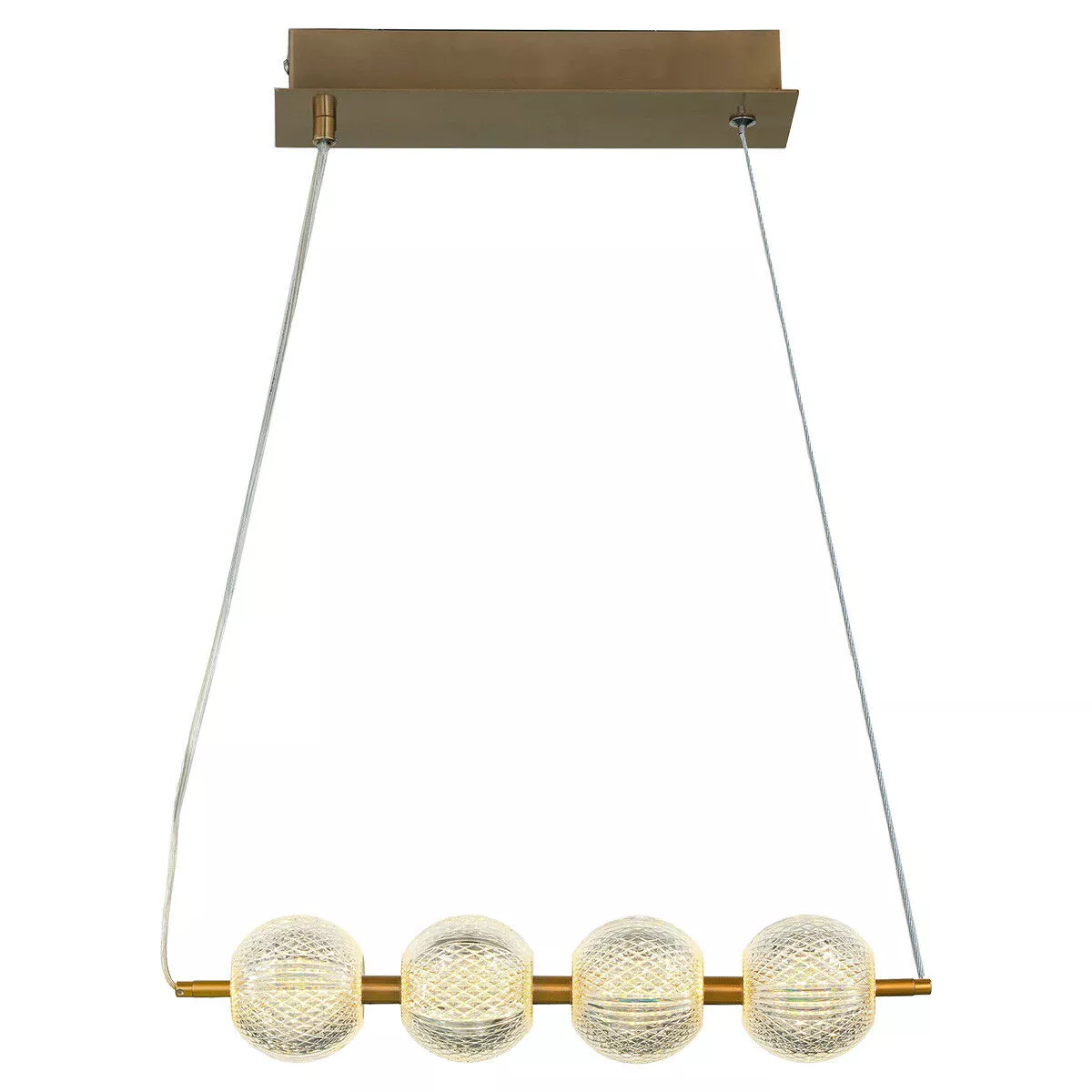 LAMPA WISZĄCA DIAMOND 4 4XLED CCT ZŁOTA LP-2202/4L GD