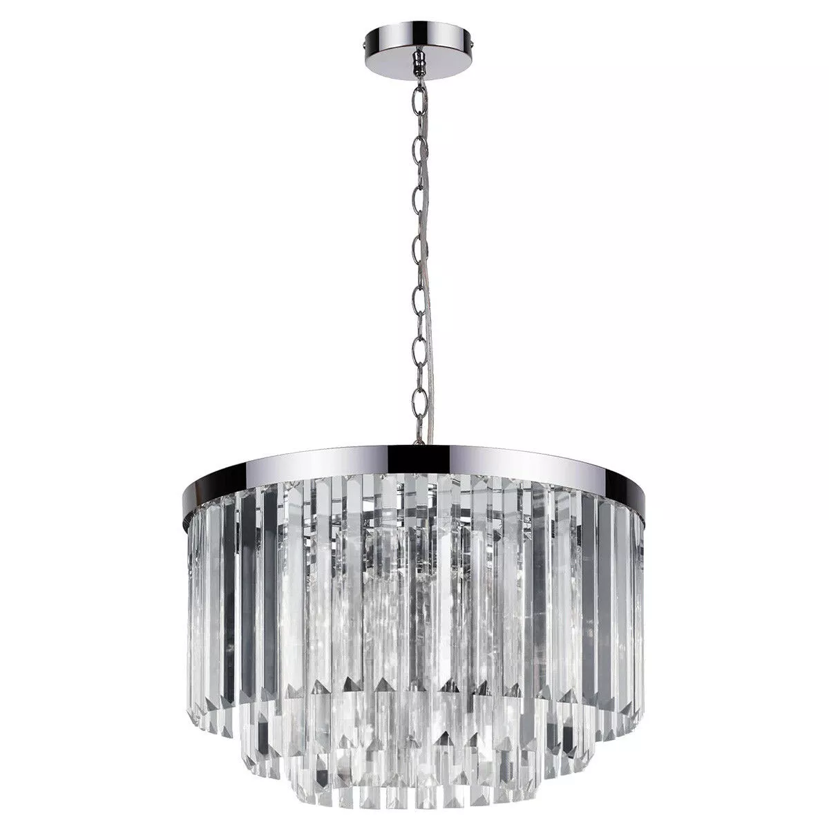 LAMPA WISZĄCA VETRO 5XE14 TRANSPARENTNA/SREBRNA LP-2910/5P