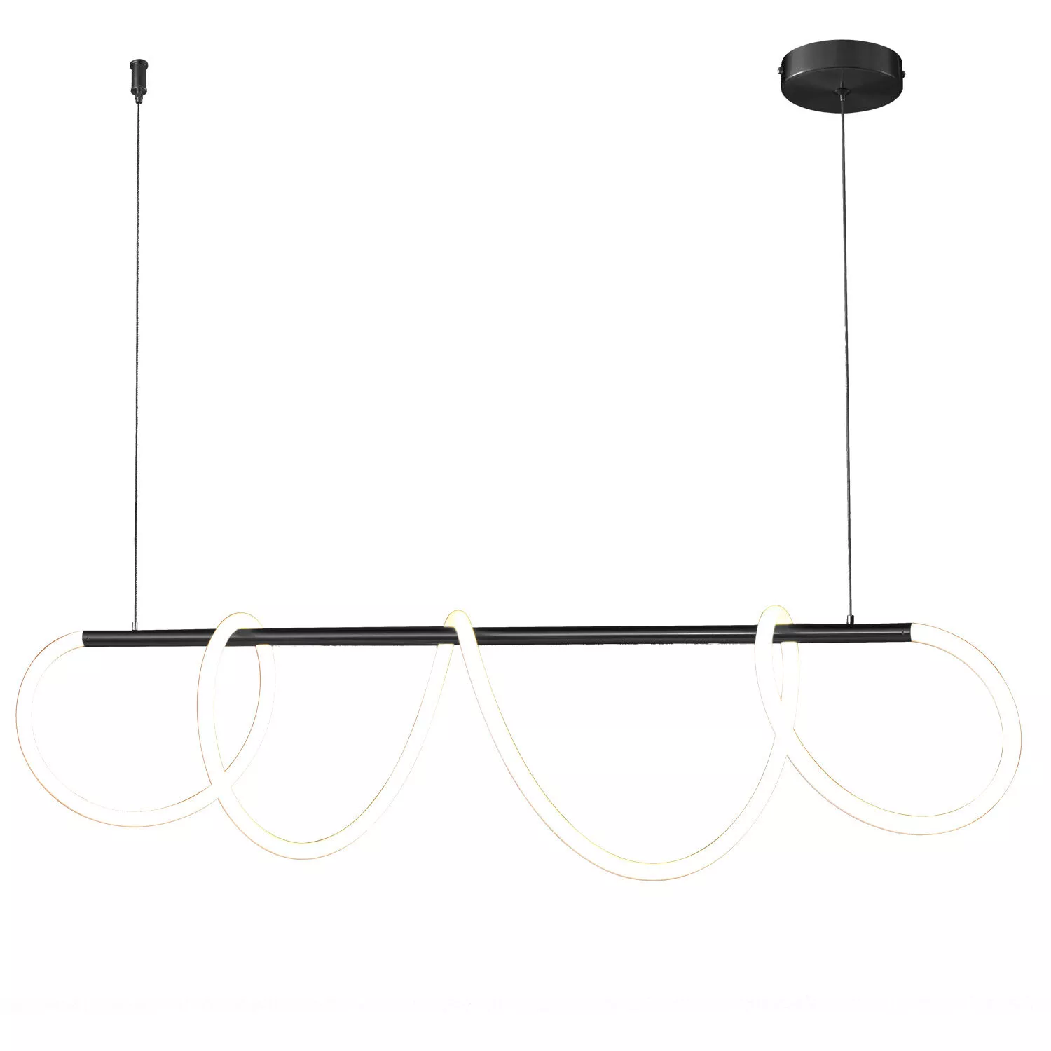 LAMPA WISZĄCA FANTASIA LED CZARNA 120 CM