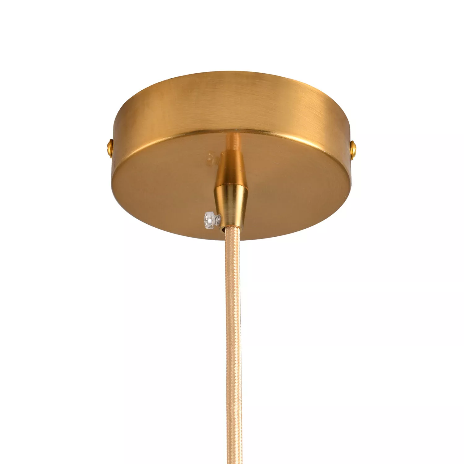 LAMPA WISZĄCA ORBITA BIAŁO ZŁOTA 20 CM