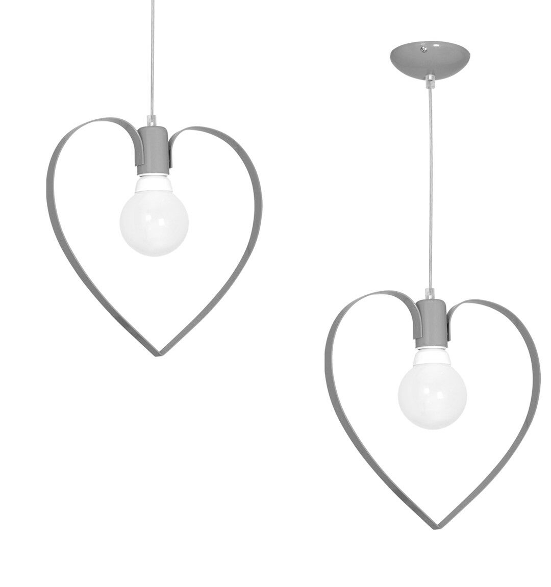 LAMPA WISZĄCA AMORE GREY 1XE27