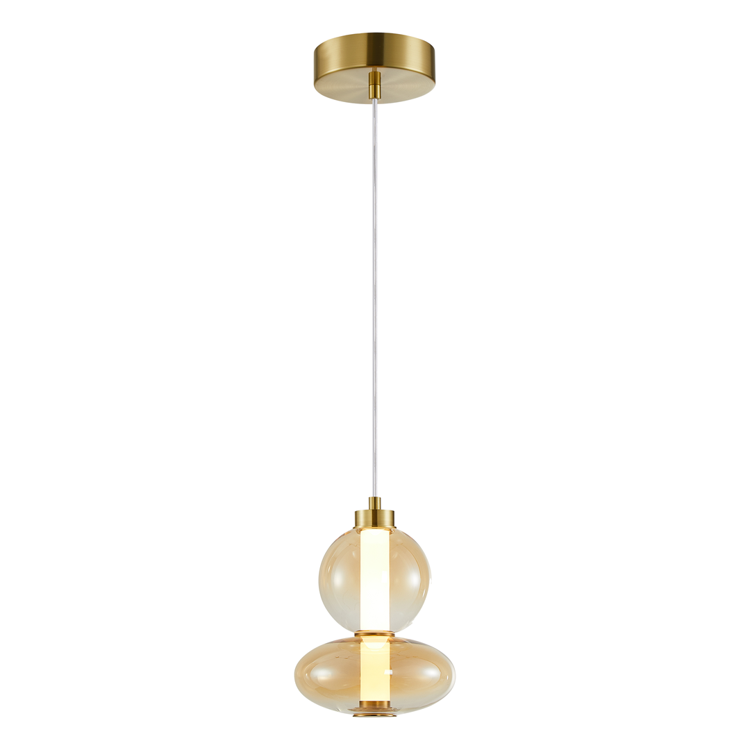 LAMPA WISZĄCA DAPHNE AMBER 12W