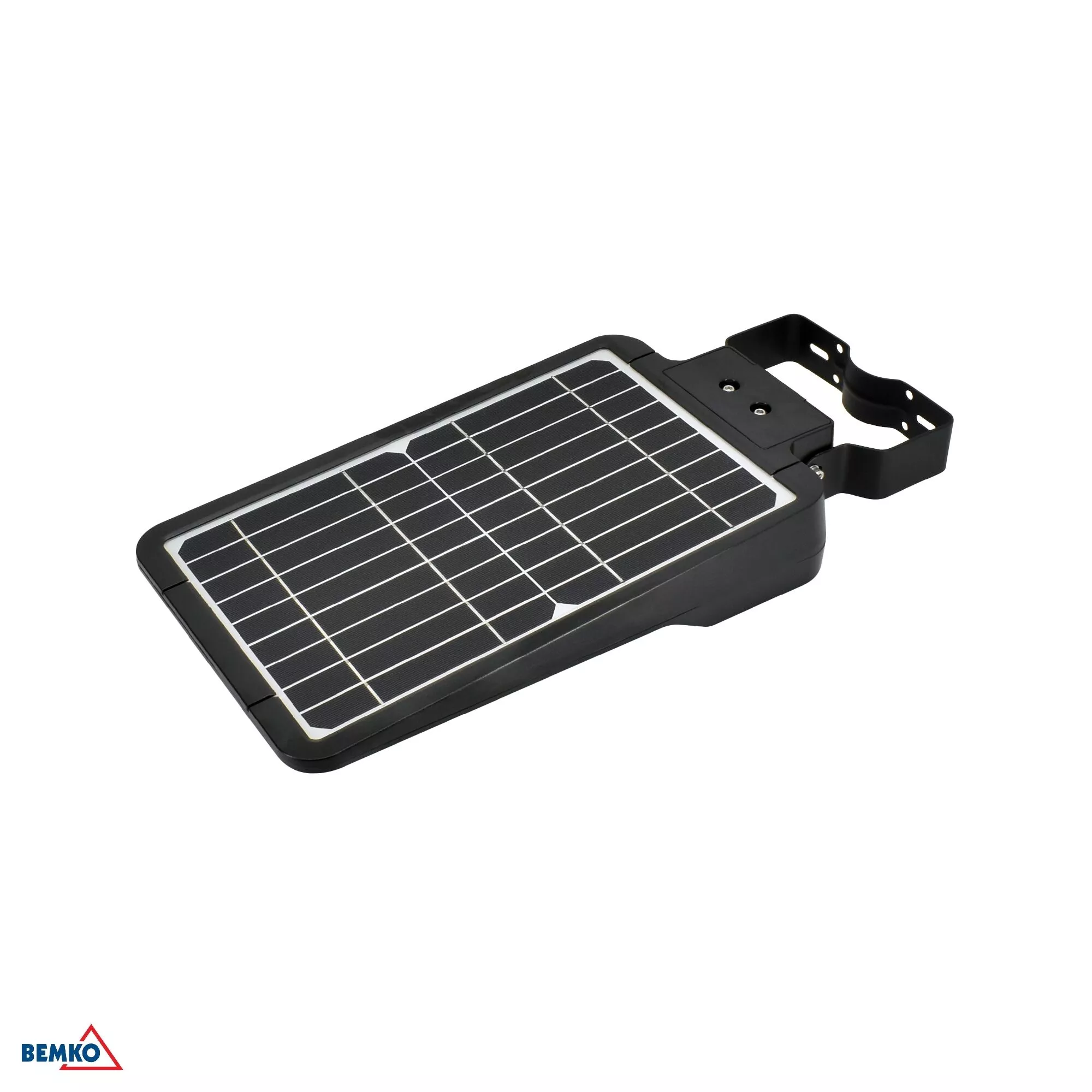 Oprawa uliczna solarna LED Bemko Solger czarna C83-SOG-025BL-4K-PIR