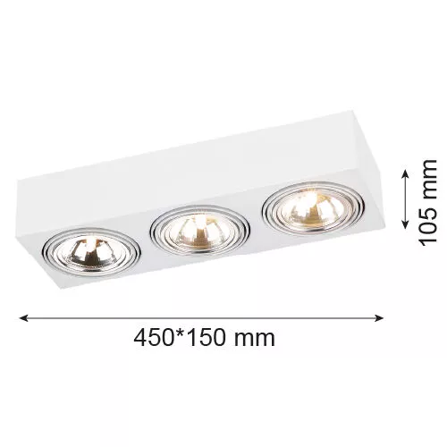 ARGON 1088 RODOS PLAFON 3PL BIALY